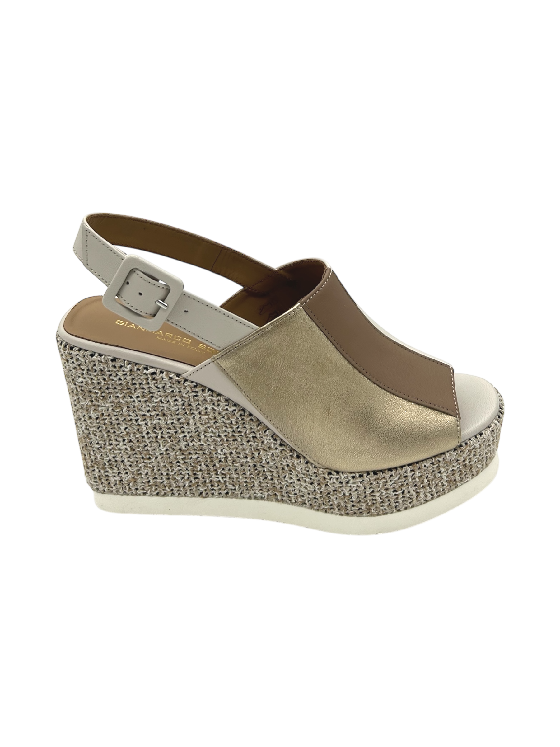 Sandalo pelle donna GIANMARCO SORELLI Milk - 3032 Vale -