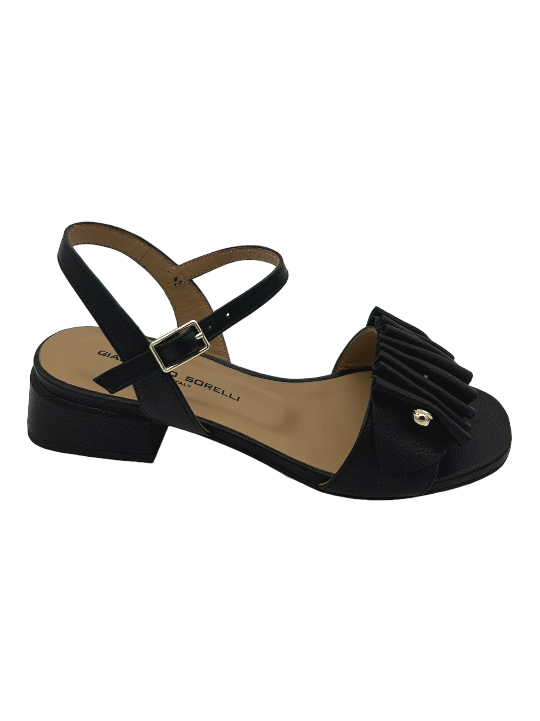 Sandalo pelle donna GIANMARCO SORELLI Musa Black - 2214 -