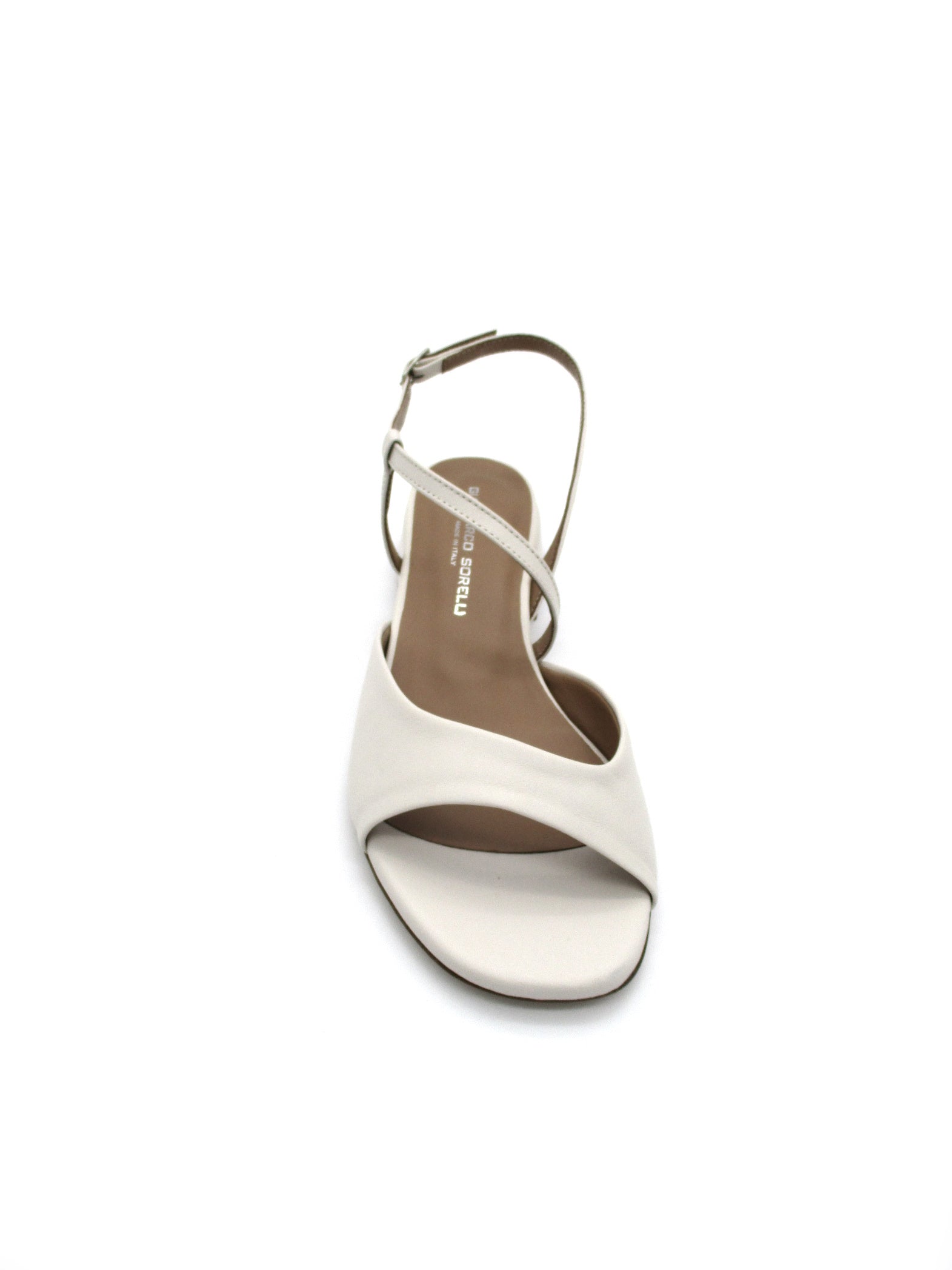 Sandalo pelle donna GIANMARCO SORELLI Musa Milk - 2120 -