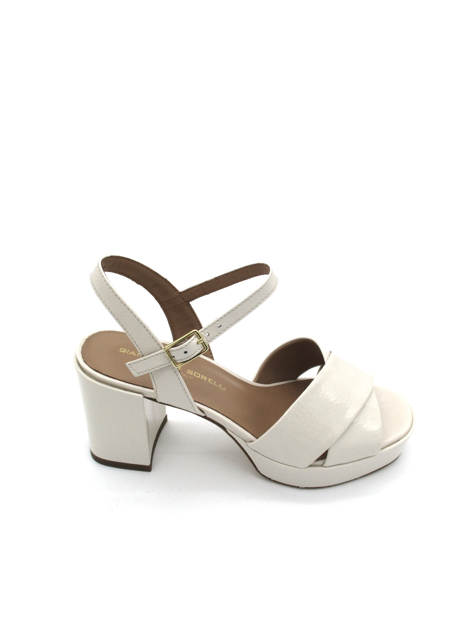 Sandalo pelle donna GIANMARCO SORELLI Nora Milk - 2150 -