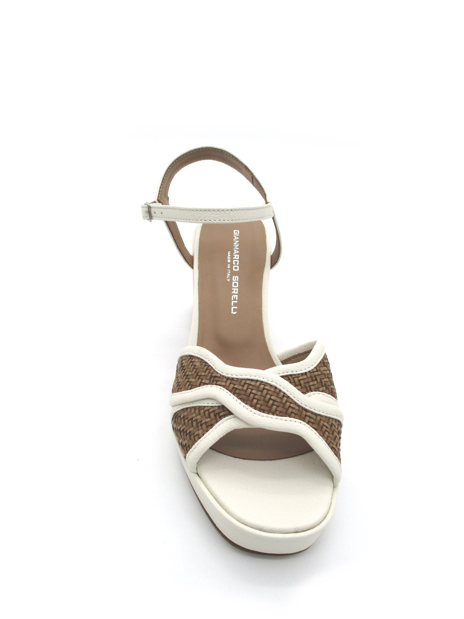 Sandalo pelle donna GIANMARCO SORELLI Nora Milk /Cuoio - 2178 -