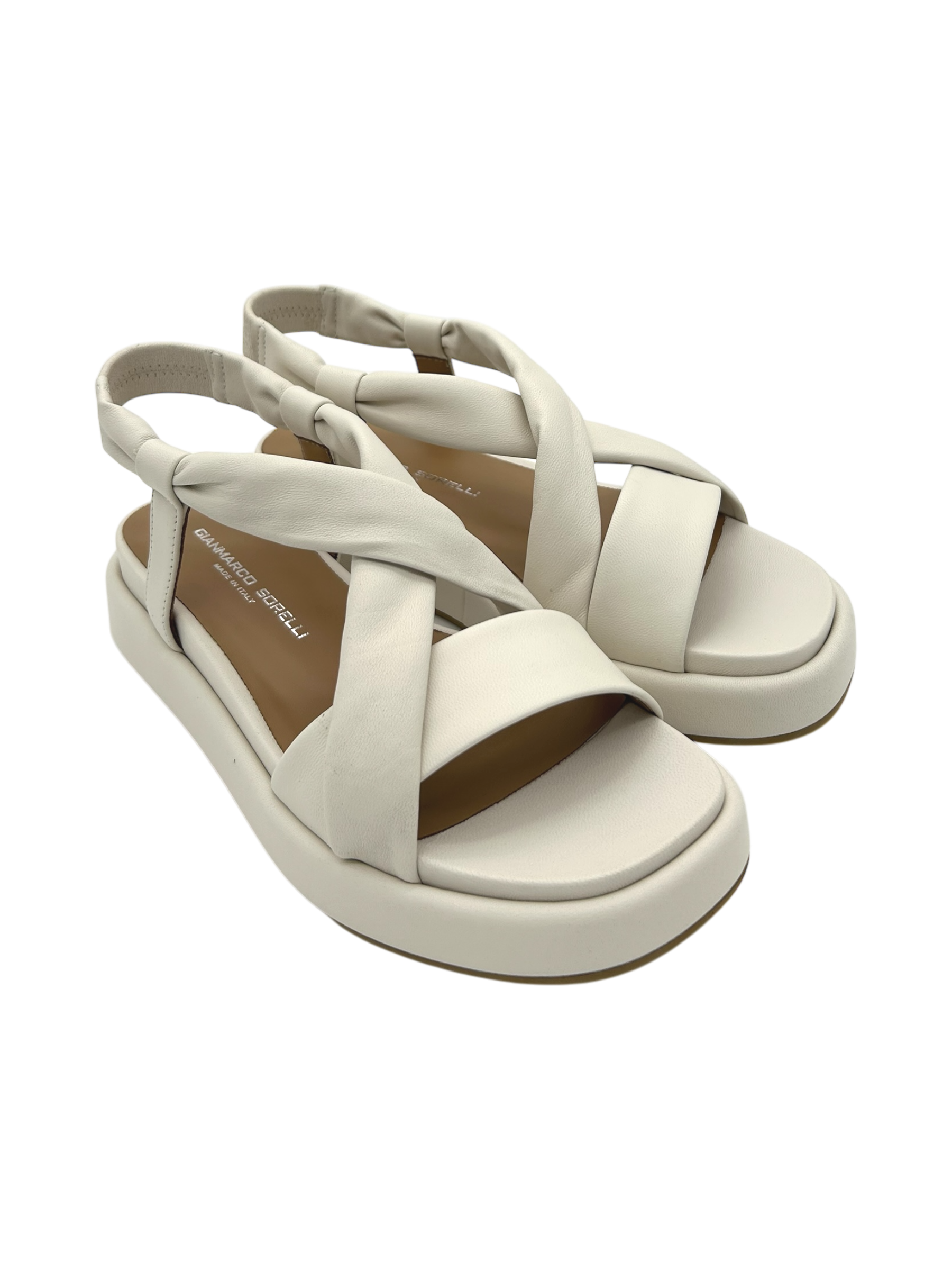 Sandalo pelle donna GIANMARCO SORELLI Off White - 2110 Ares -