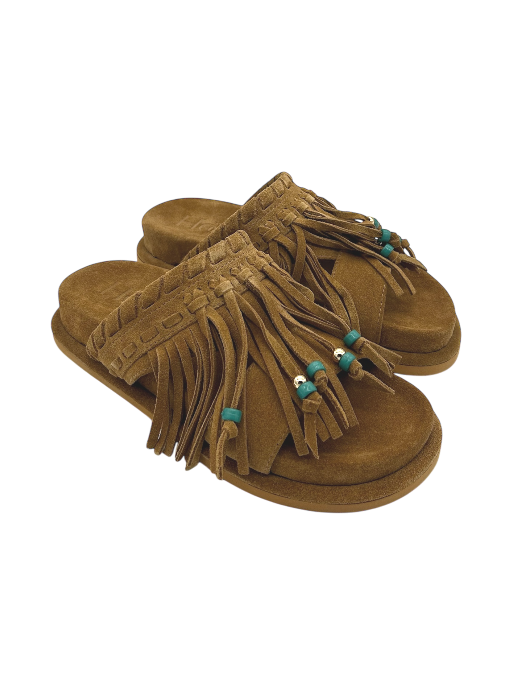 Ciabatta pelle donna Hooney by Apepazza Cognac -Alba-