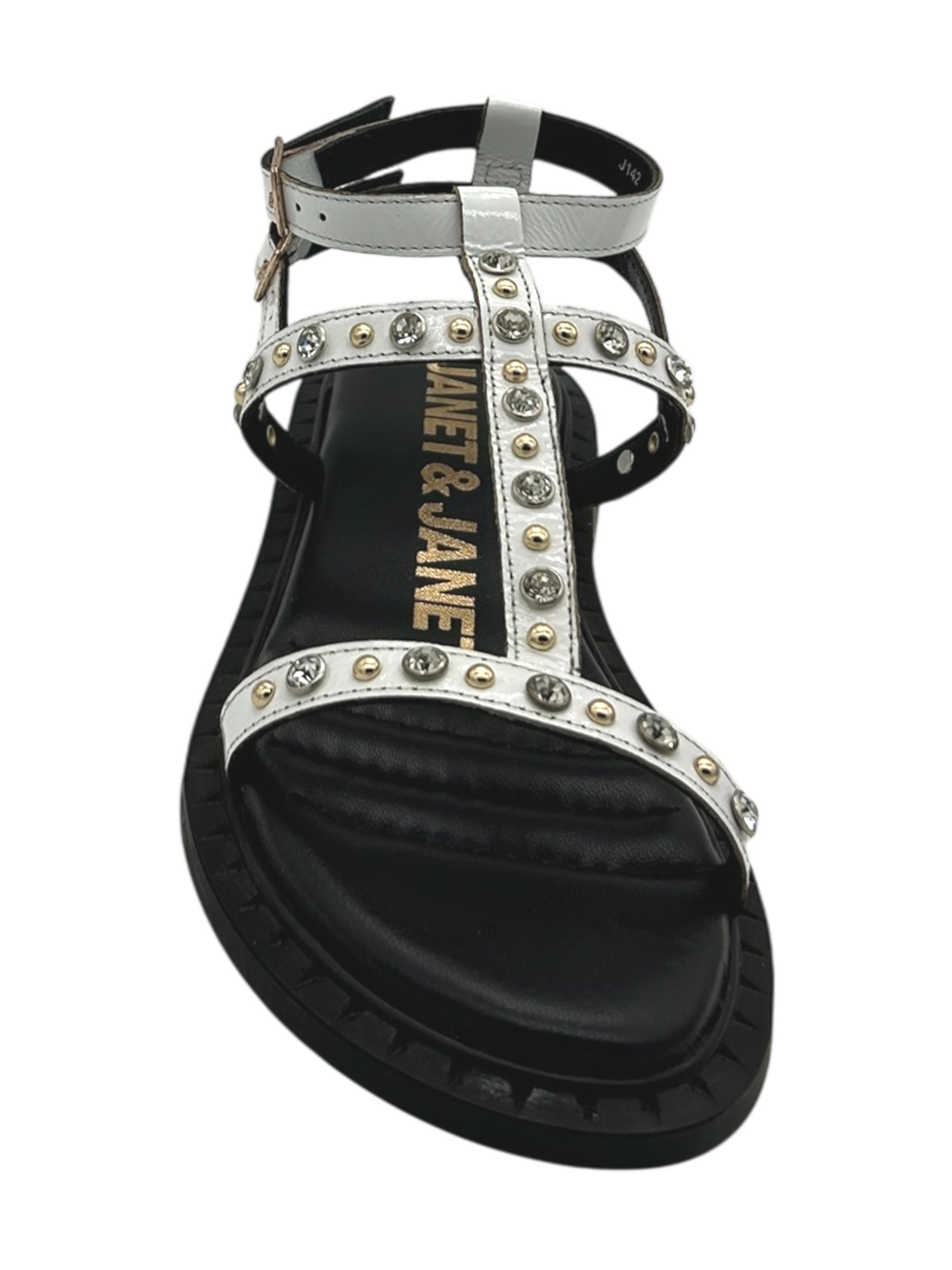 Sandalo pelle donna Janet & Janet White - J 148 -