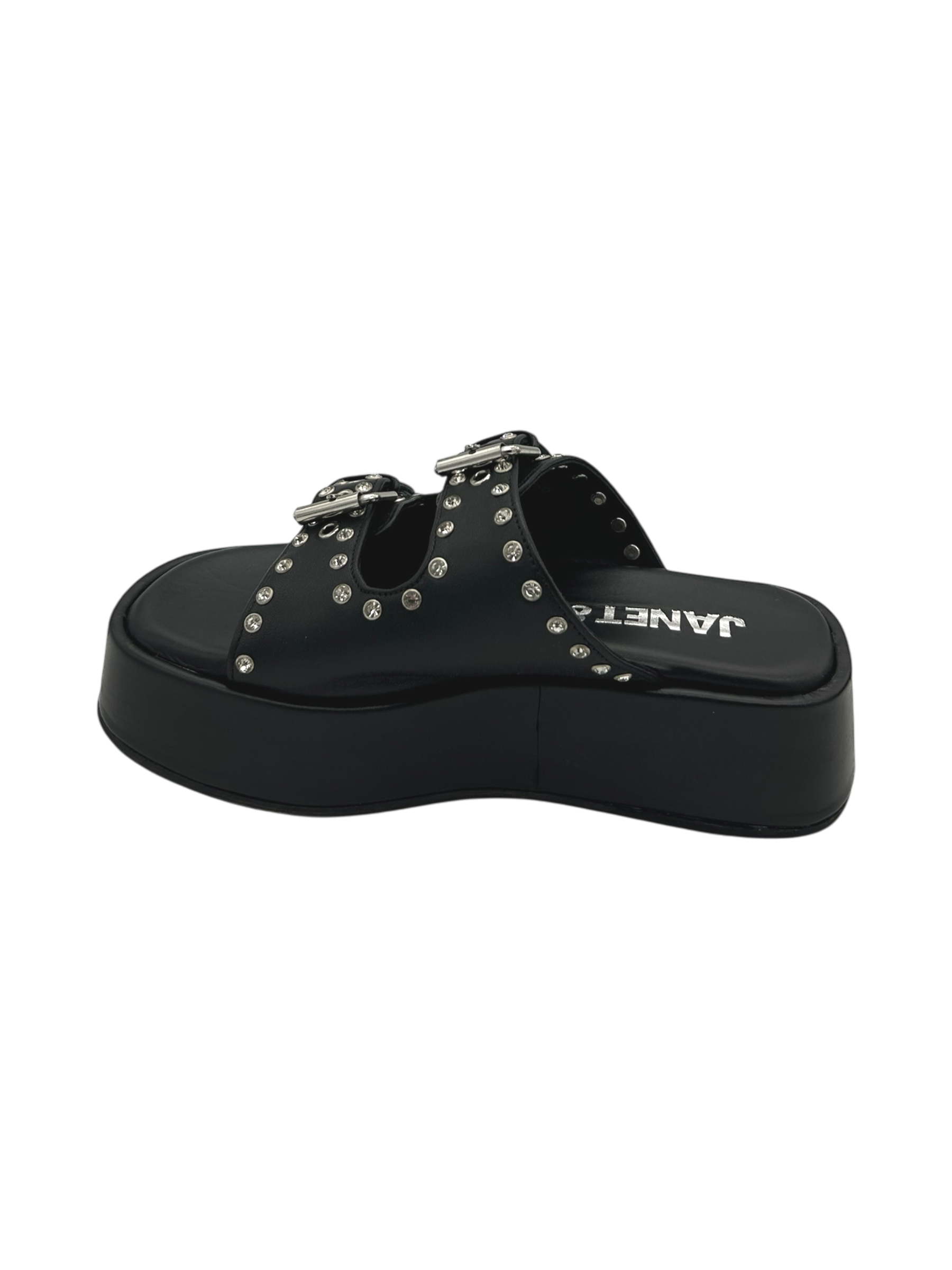 Ciabatta pelle donna Janet & Janet Nero - J 115 -