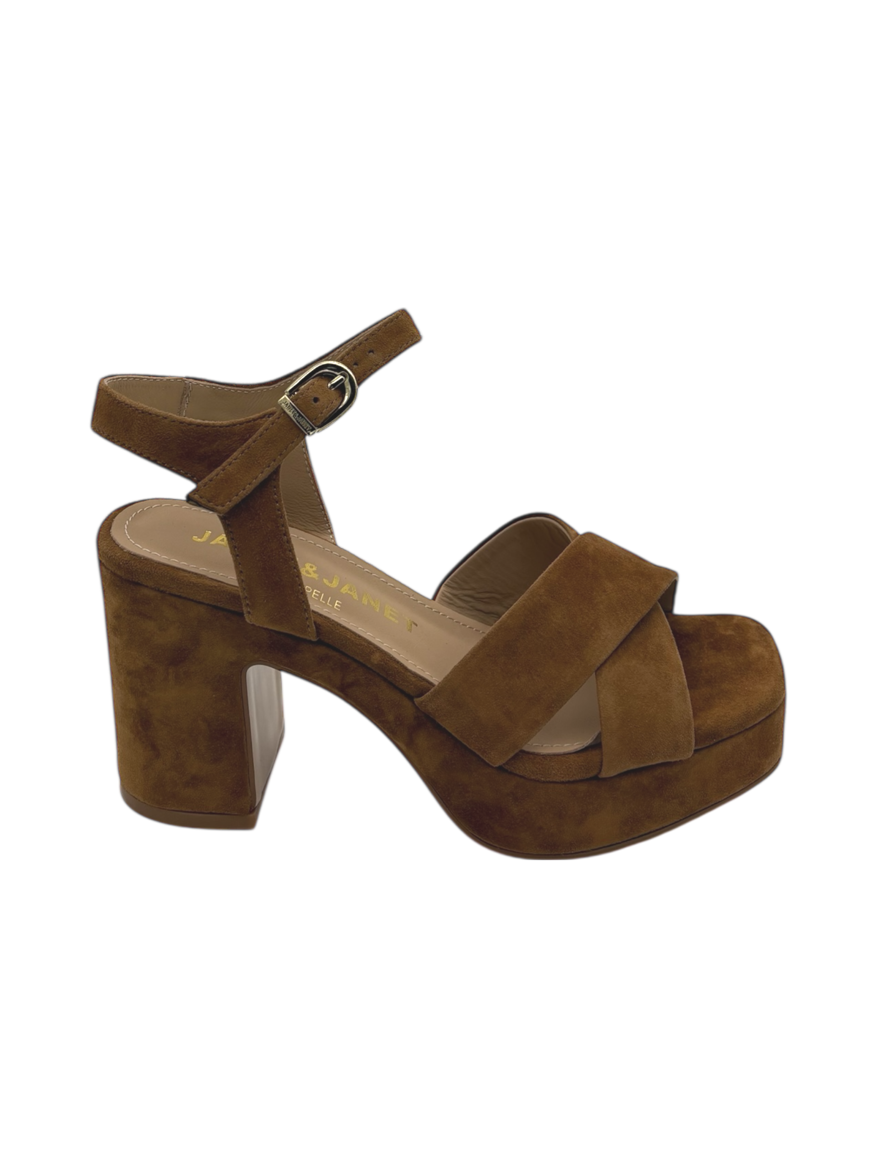 Sandalo pelle donna Janet & Janet Caramel - J 650 -