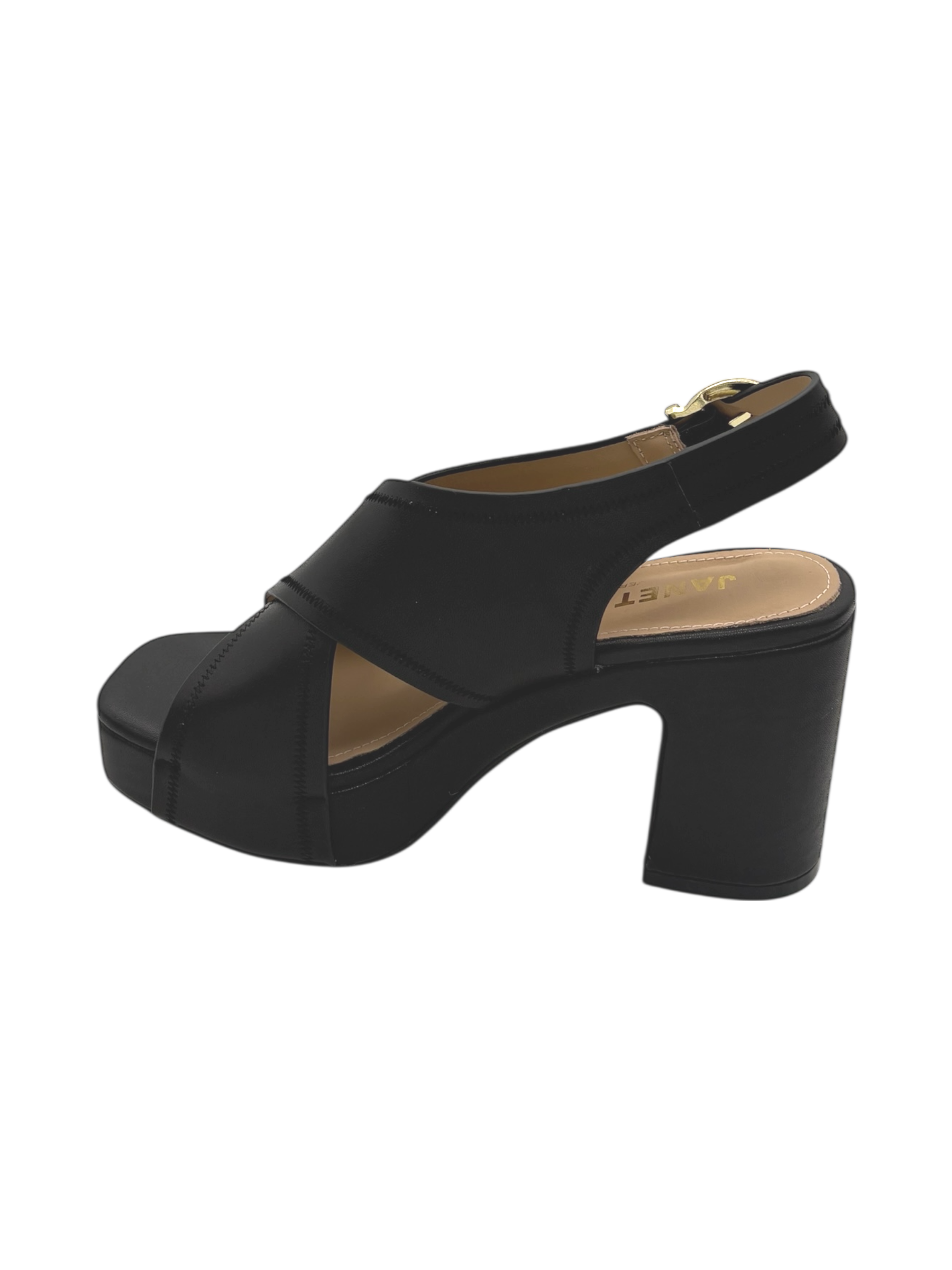 Sandalo pelle donna Janet & Janet Black - J 651 -