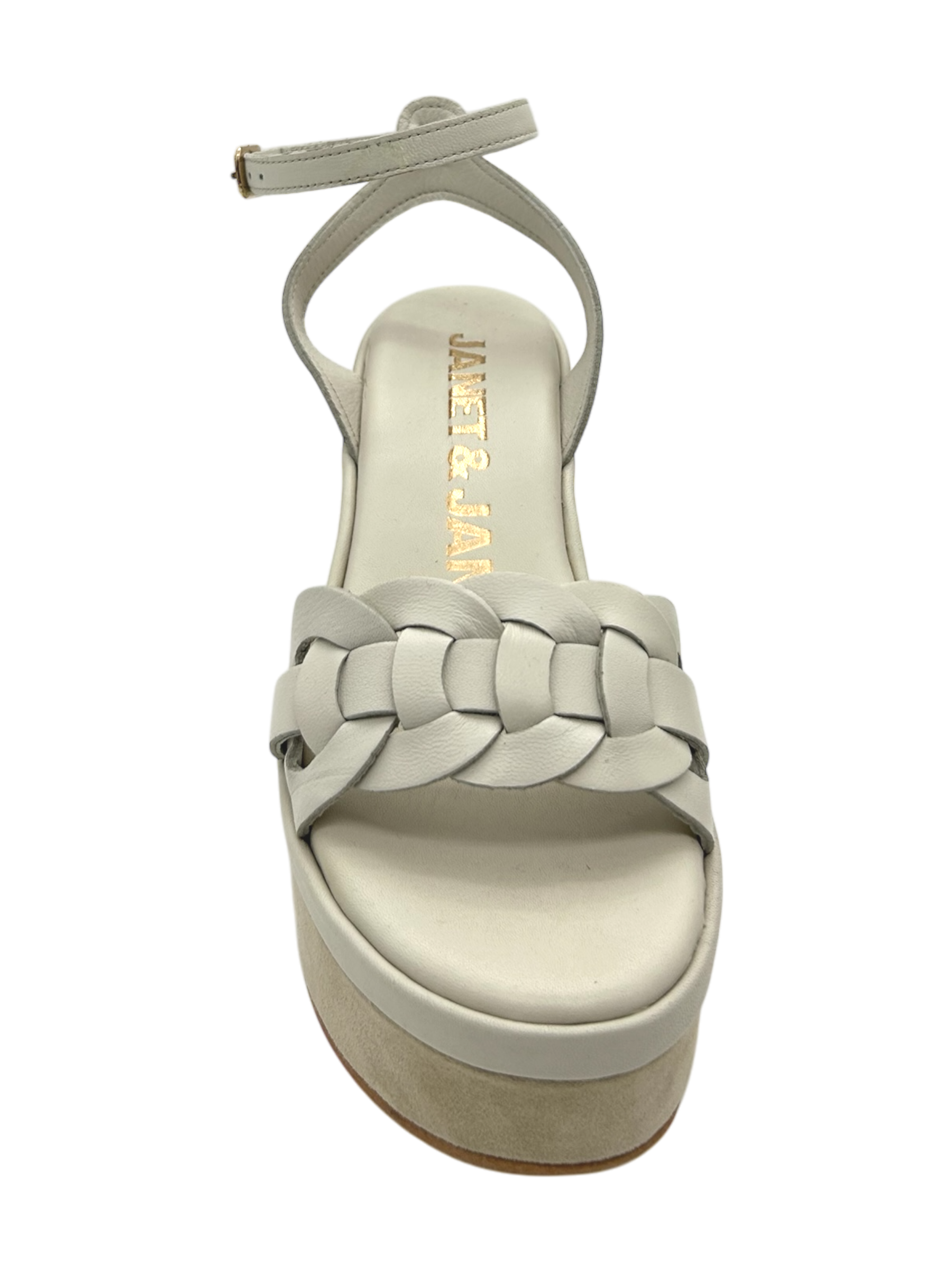 Sandalo pelle donna Janet & Janet Burro - J 152 -