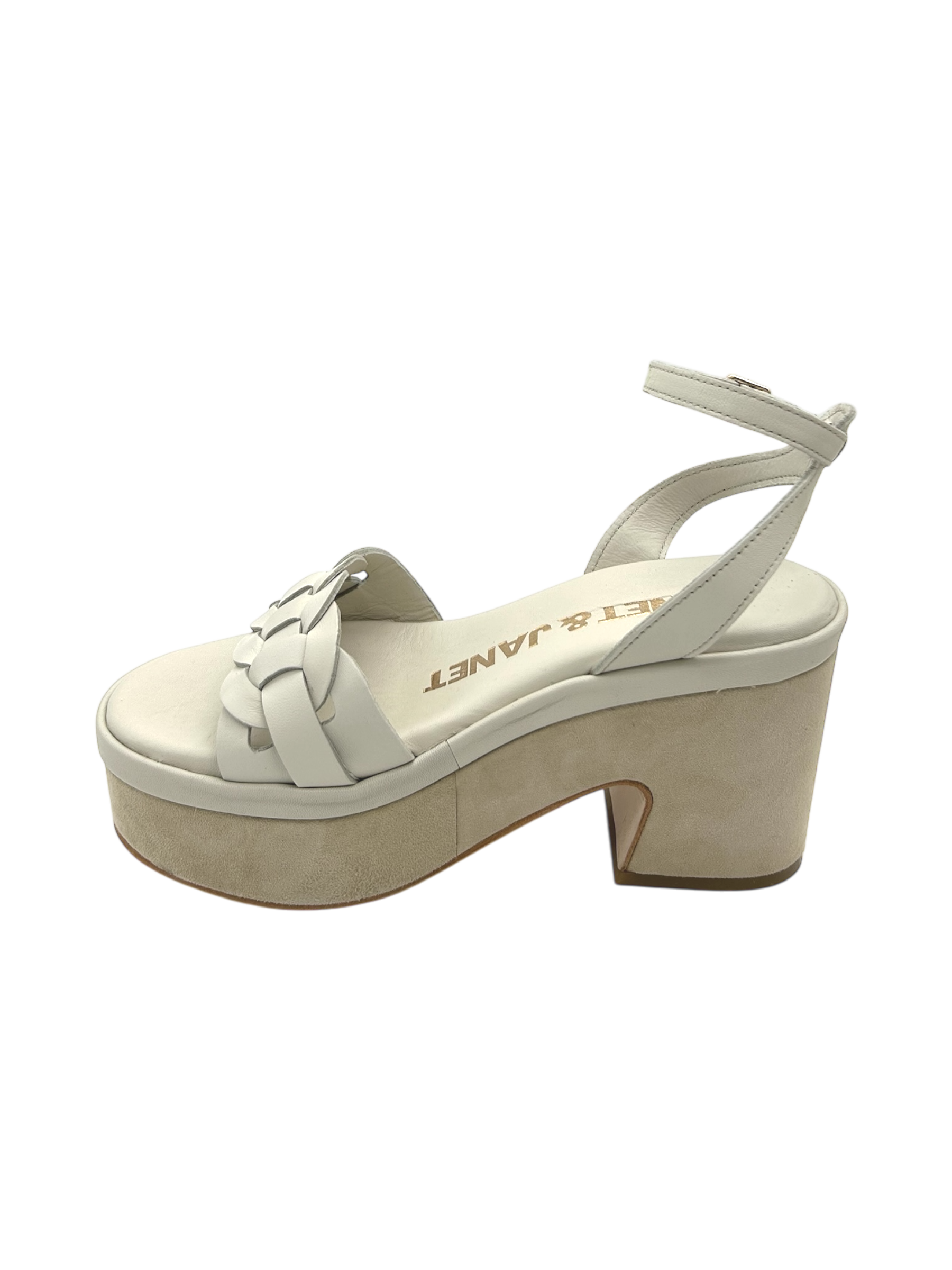 Sandalo pelle donna Janet & Janet Burro - J 152 -