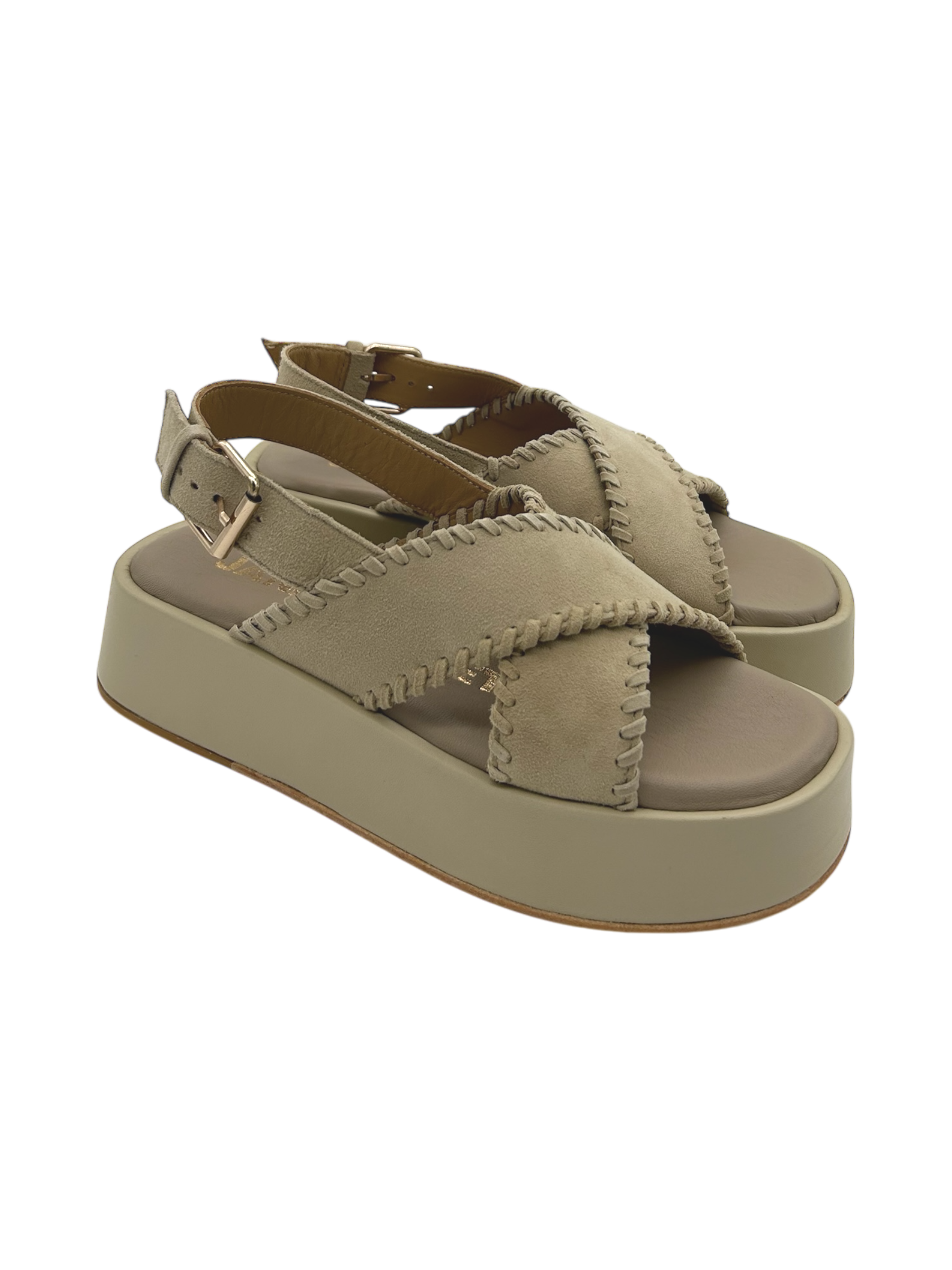 Sandalo suede donna Janet & Janet Beige -J 123-