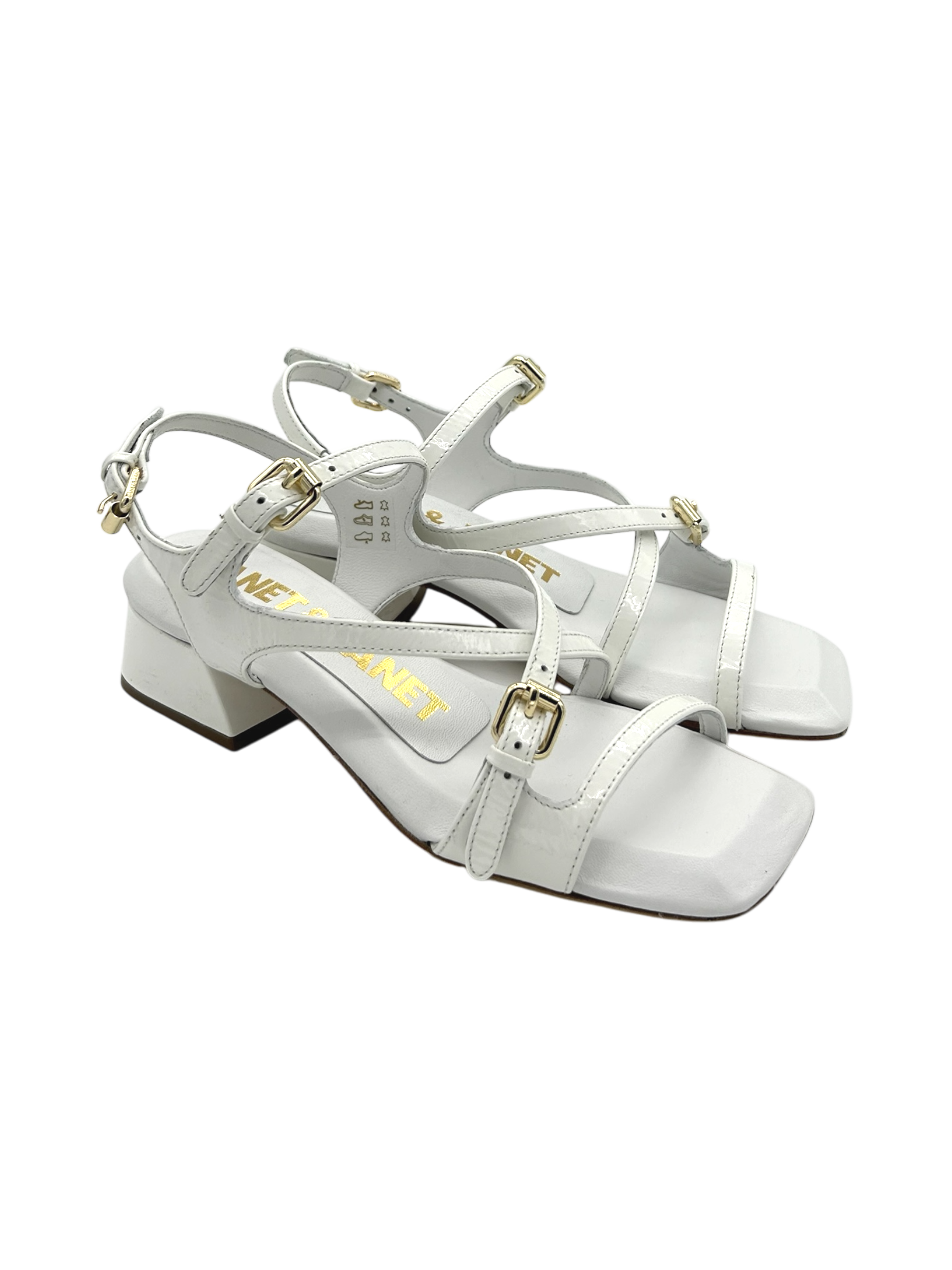 Sandalo pelle donna Janet & Janet White - J 217 -