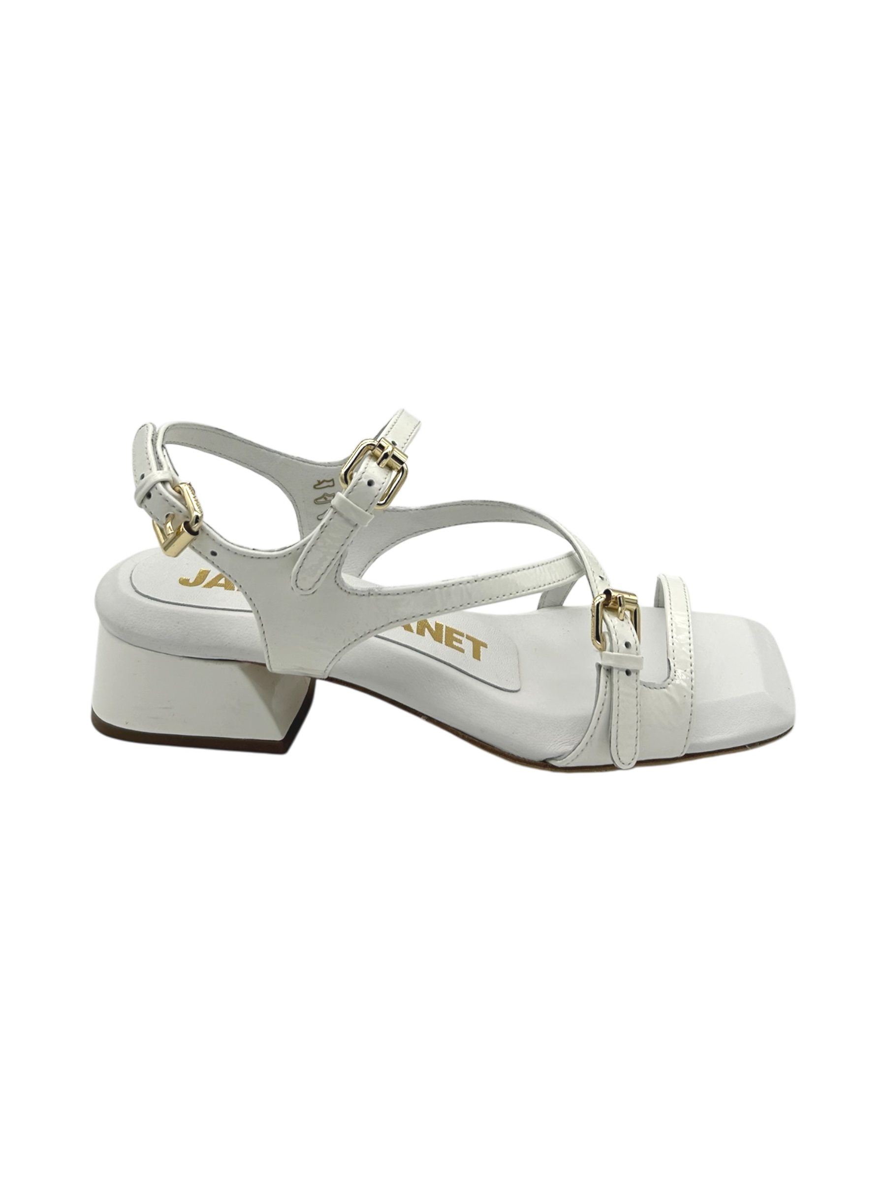 Sandalo pelle donna Janet & Janet White - J 217 -