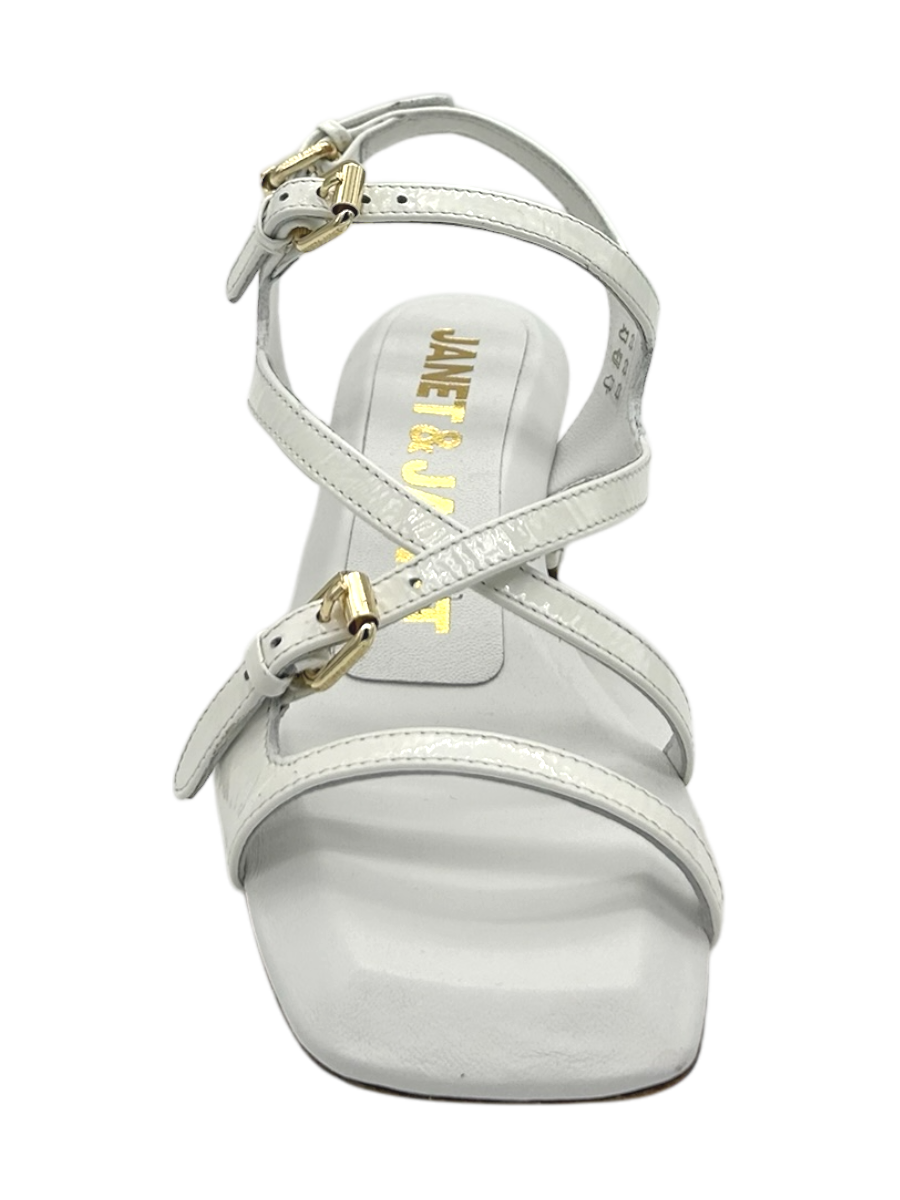 Sandalo pelle donna Janet & Janet White - J 217 -