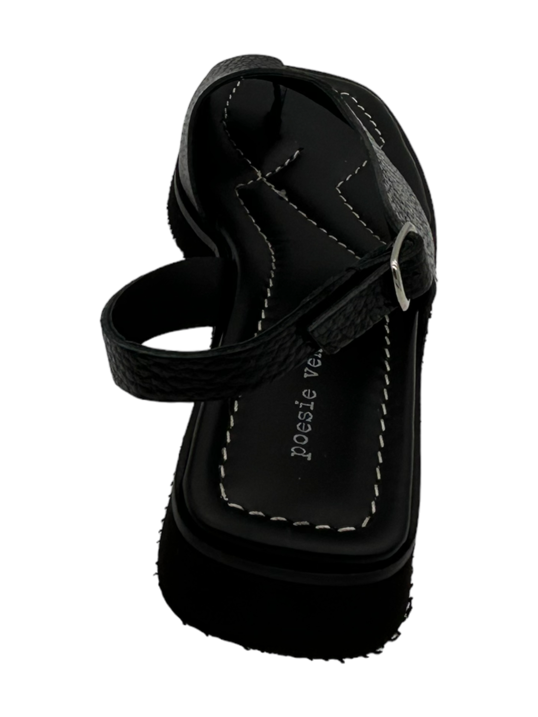 Sandalo pelle donna Poesie Veneziane Nero - GA02 -