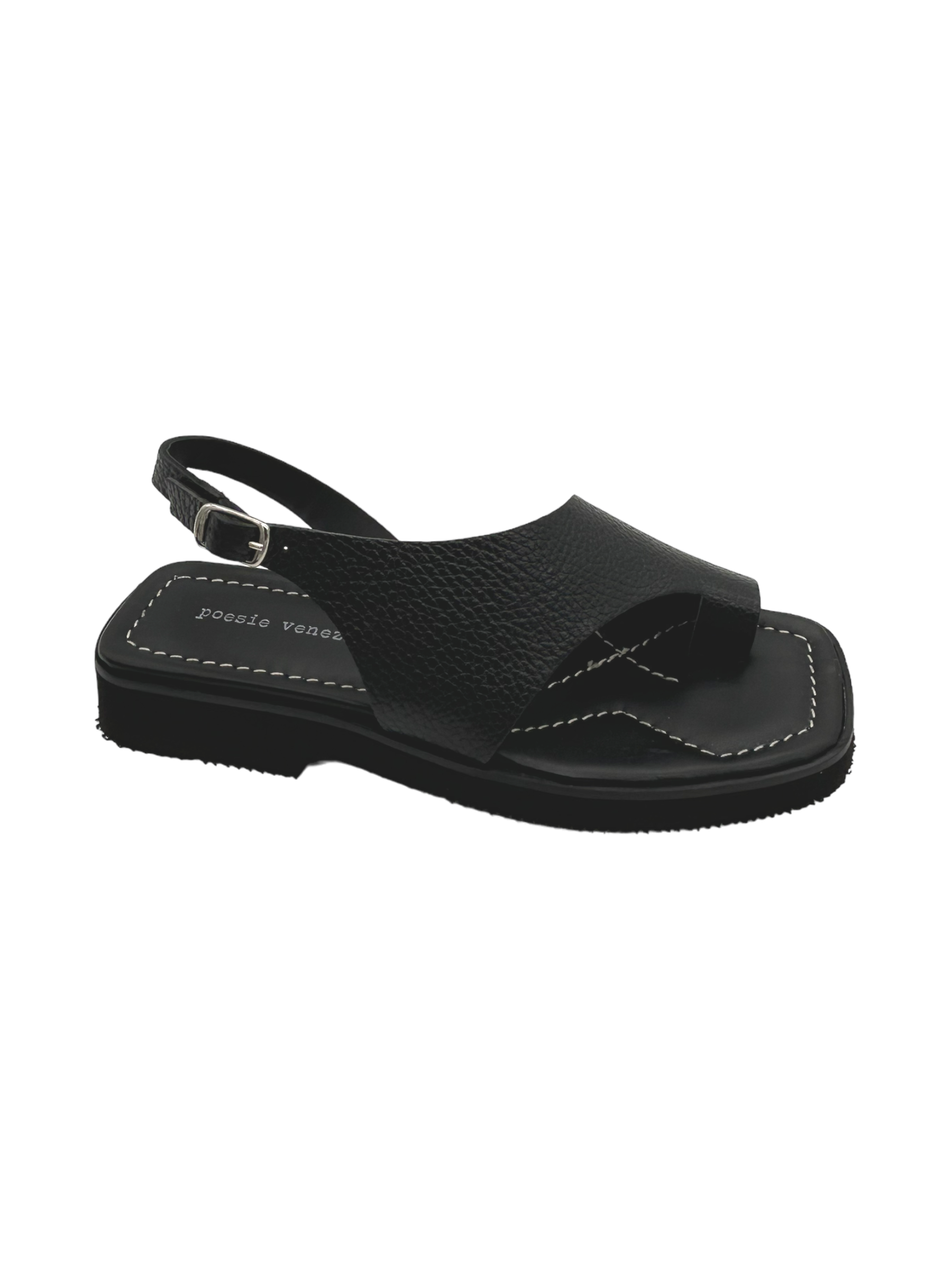 Sandalo pelle donna Poesie Veneziane Nero - GA02 -