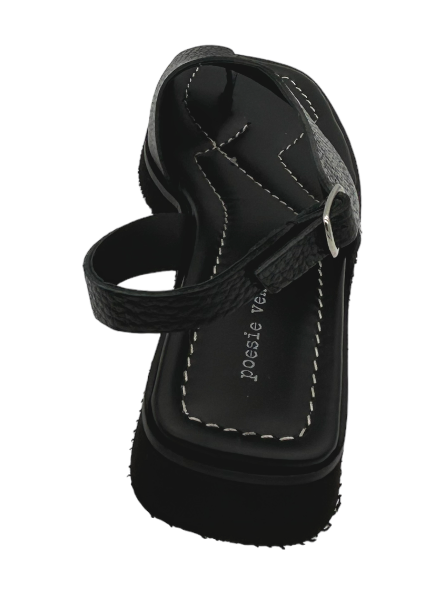 Sandalo pelle donna Poesie Veneziane Nero - GA02 -