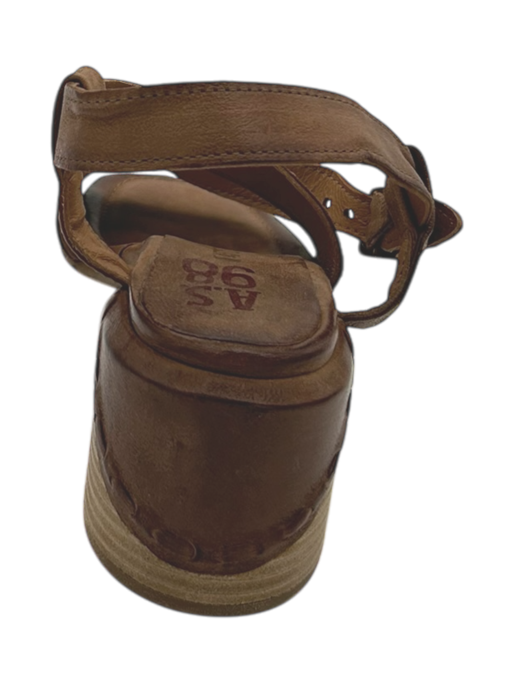 Sandalo tacco pelle donna AS98 Calvados - B96005 -