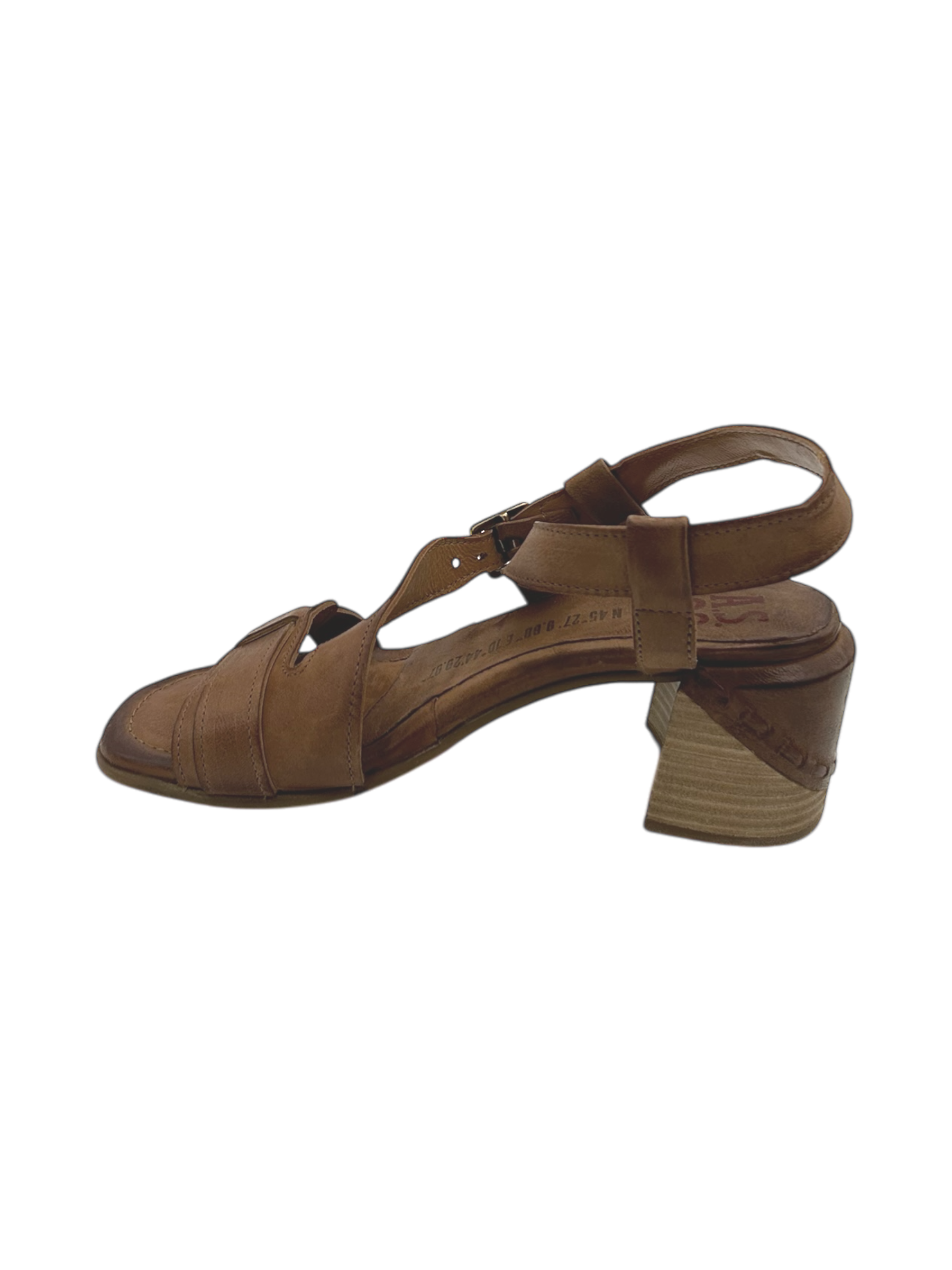 Sandalo tacco pelle donna AS98 Calvados - B96005 -