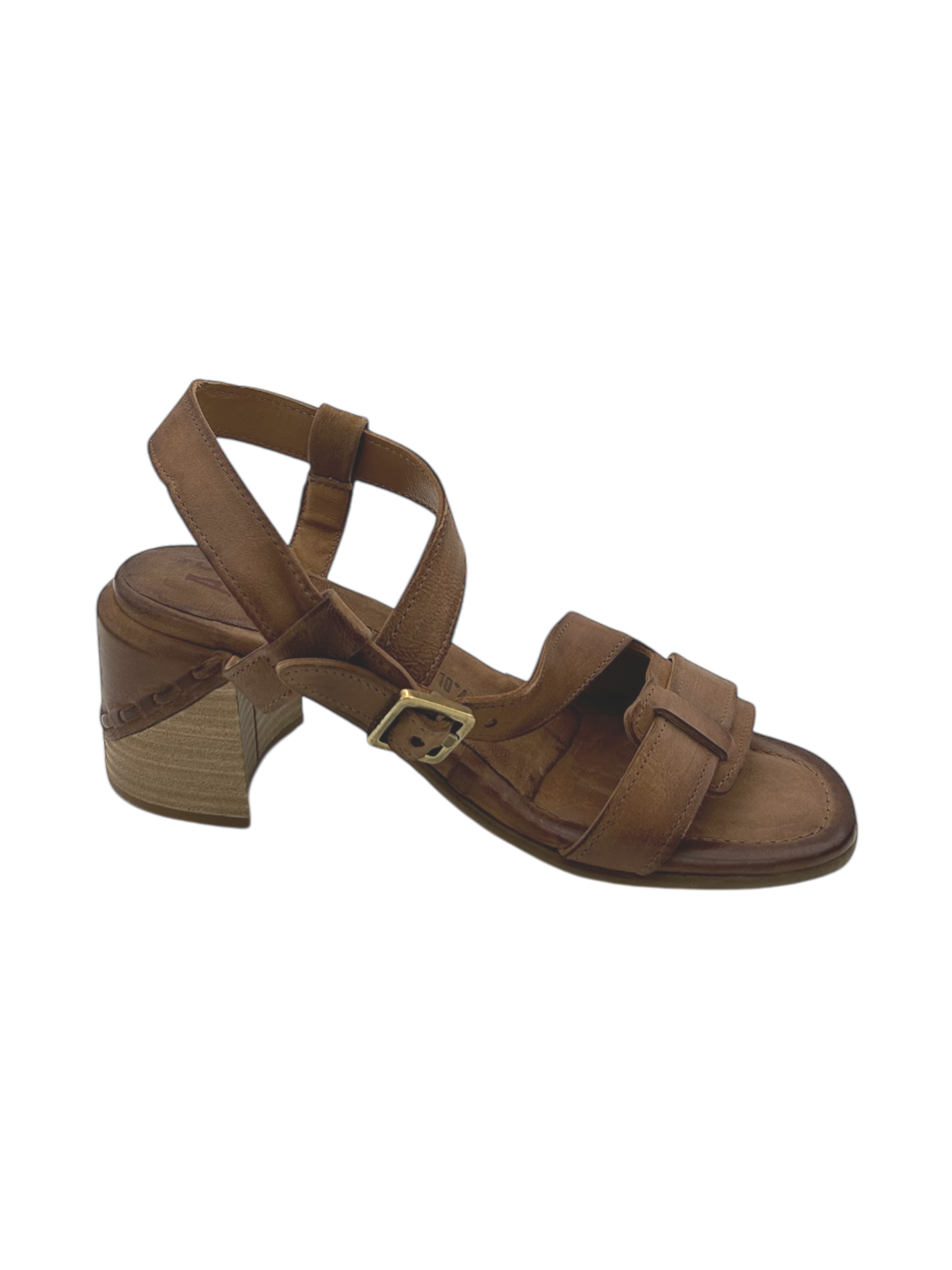 Sandalo tacco pelle donna AS98 Calvados - B96005 -