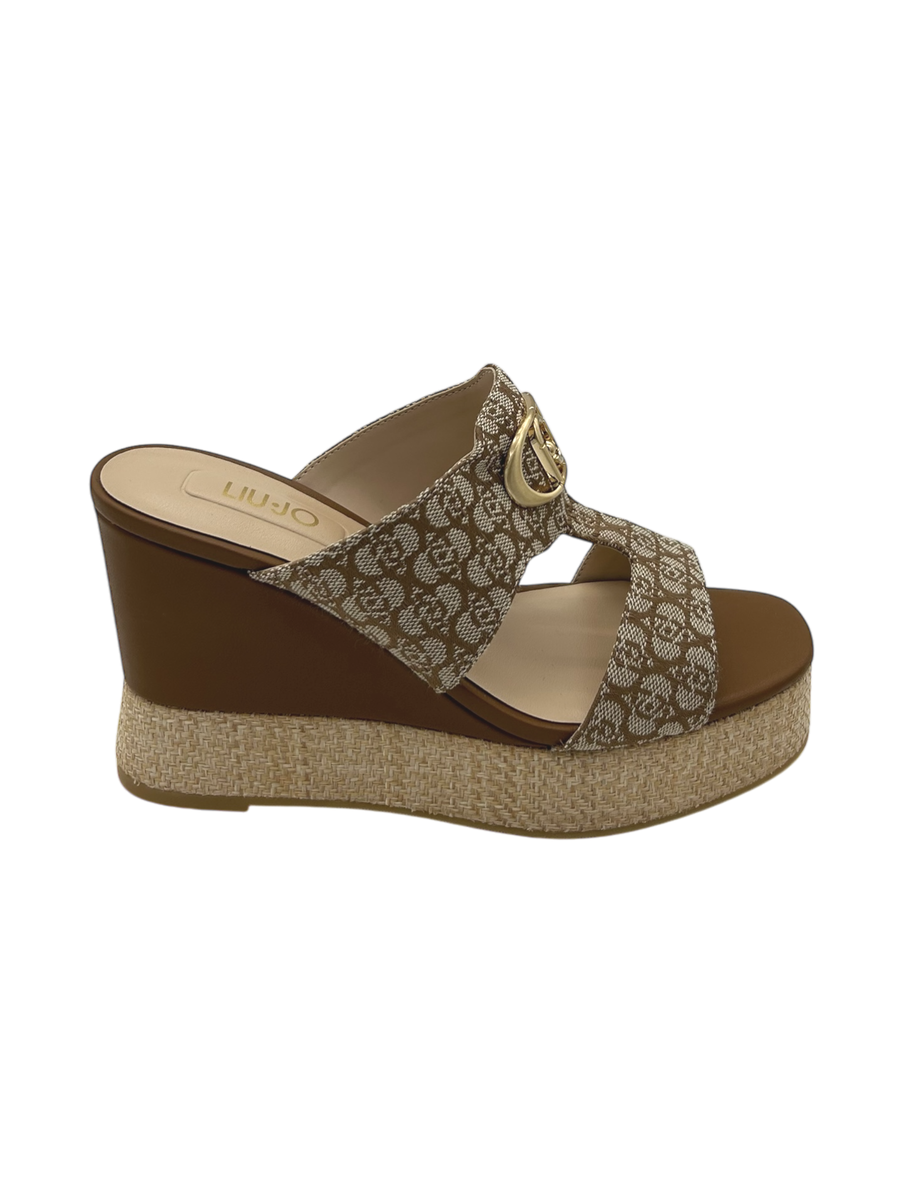 Sandalo zeppa LIUJO Monogram Biscuit- Karen 08 -