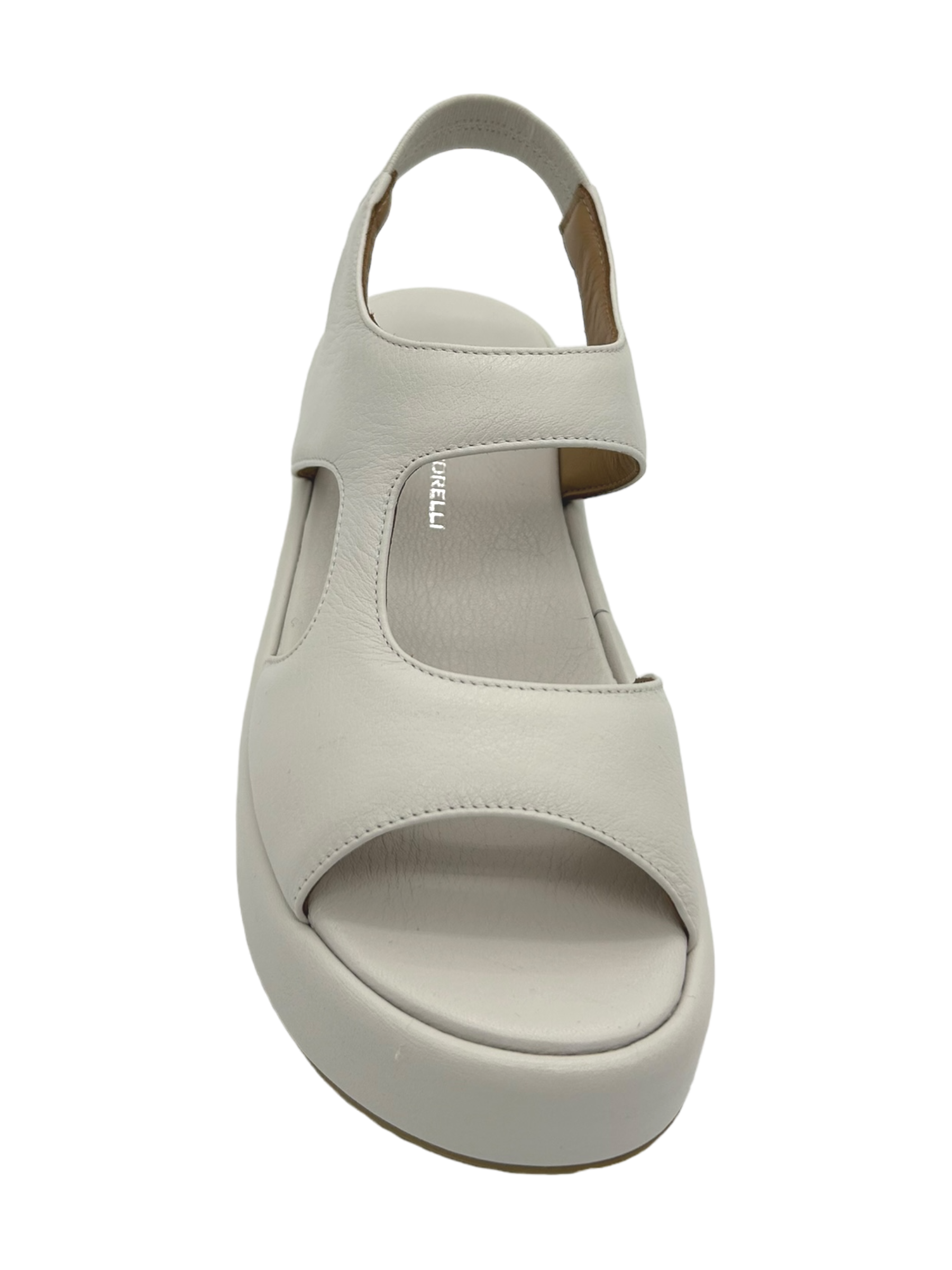 Sandalo zeppa donna GIANMARCO SORELLI pelle Gesso Yury - 2242 -