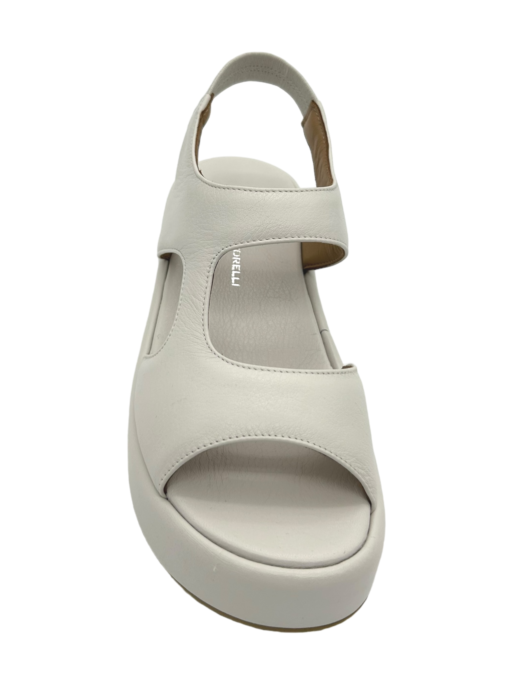 Sandalo zeppa donna GIANMARCO SORELLI pelle Gesso Yury - 2242 -