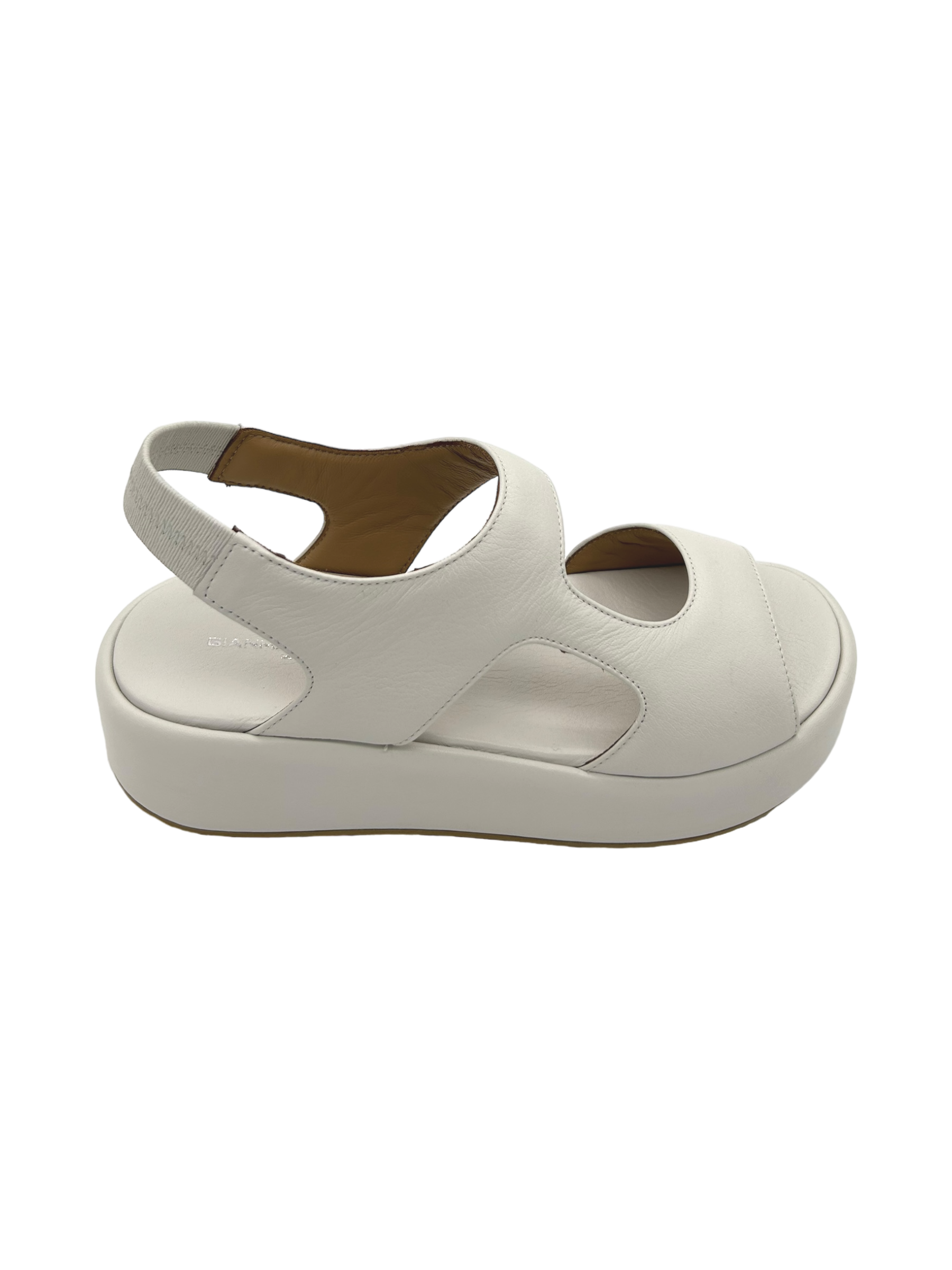 Sandalo zeppa donna GIANMARCO SORELLI pelle Gesso Yury - 2242 -