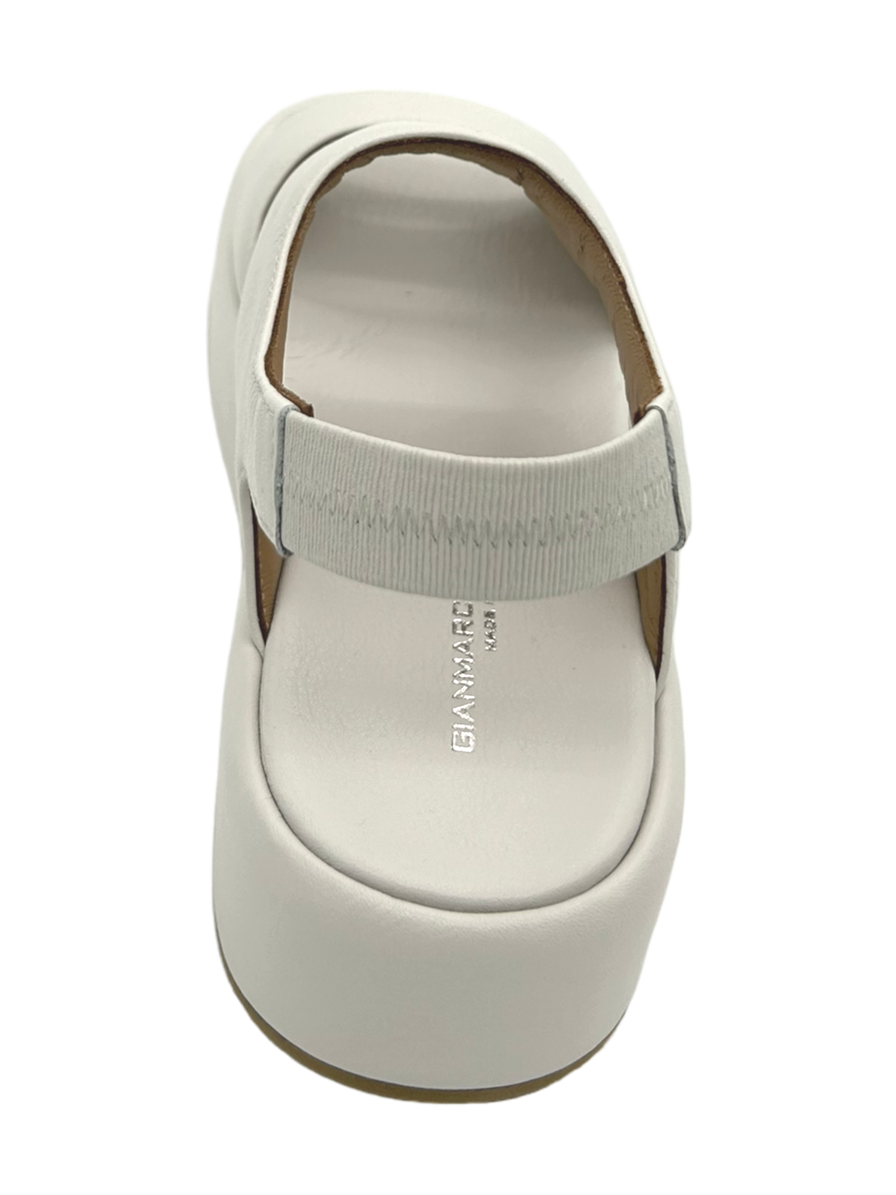 Sandalo zeppa donna GIANMARCO SORELLI pelle Gesso Yury - 2242 -