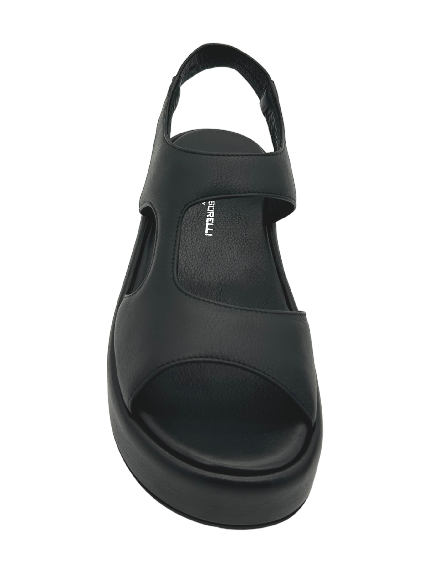 Sandalo zeppa donna GIANMARCO SORELLI pelle Nero Yury - 2242 -