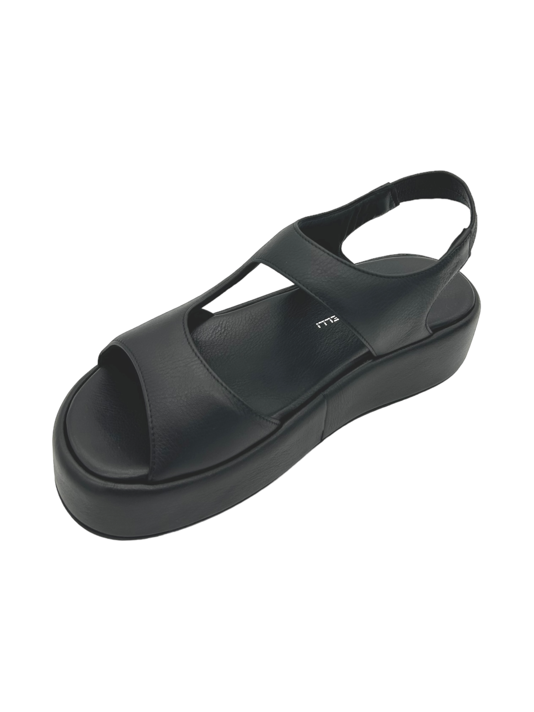 Sandalo zeppa donna GIANMARCO SORELLI pelle Nero Yury - 2242 -