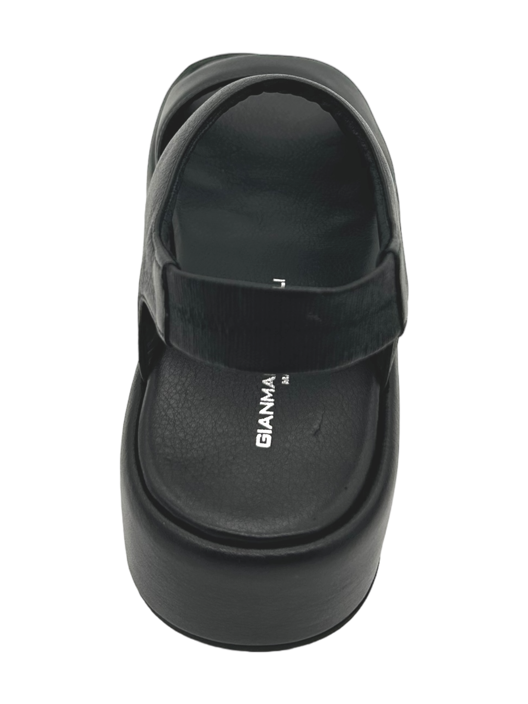 Sandalo zeppa donna GIANMARCO SORELLI pelle Nero Yury - 2242 -