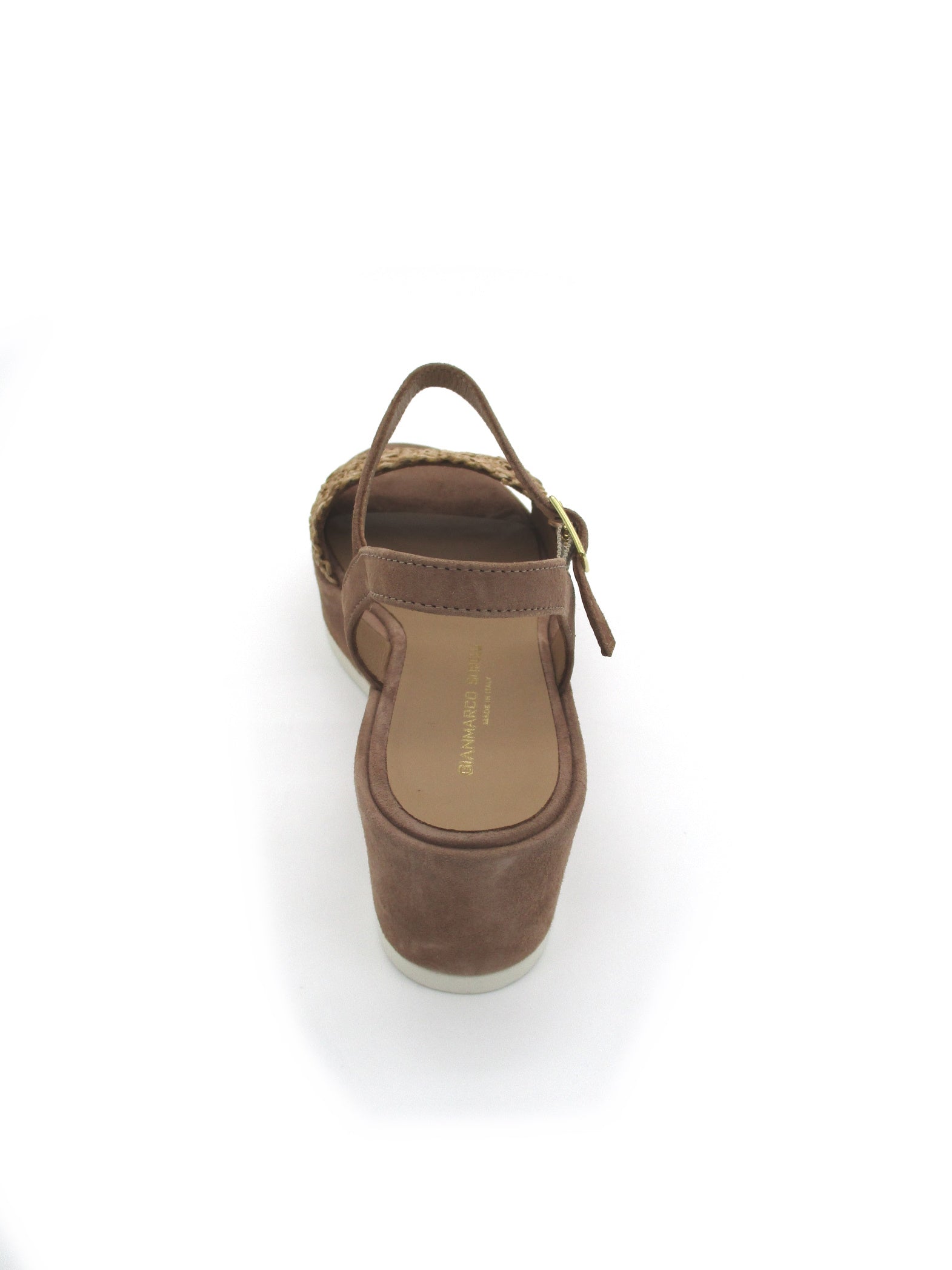 Sandalo zeppa pelle donna GIANMARCO SORELLI Camel - 2162 -