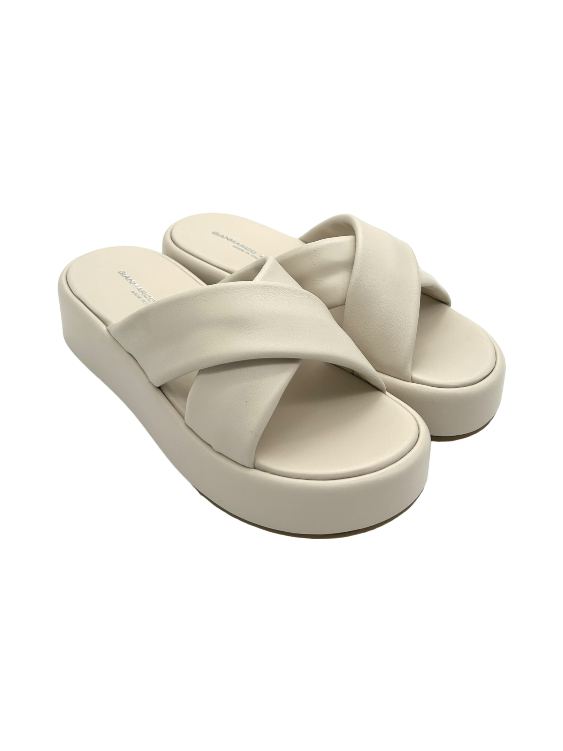 Ciabatta pelle donna GIANMARCO SORELLI Yury Softy Milk - 2246 -