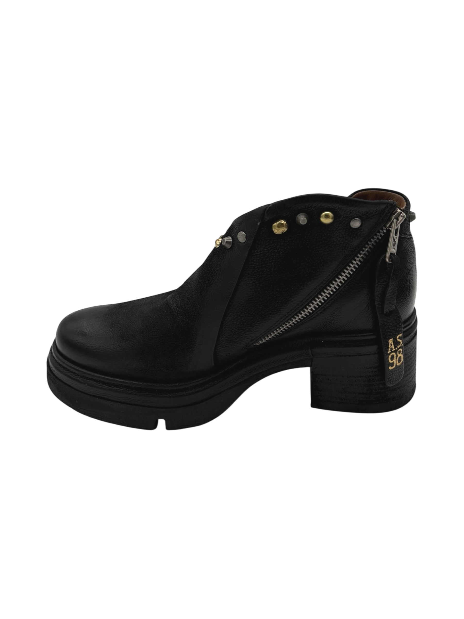Scarpa pelle donna AS98 Nero - A89233 -