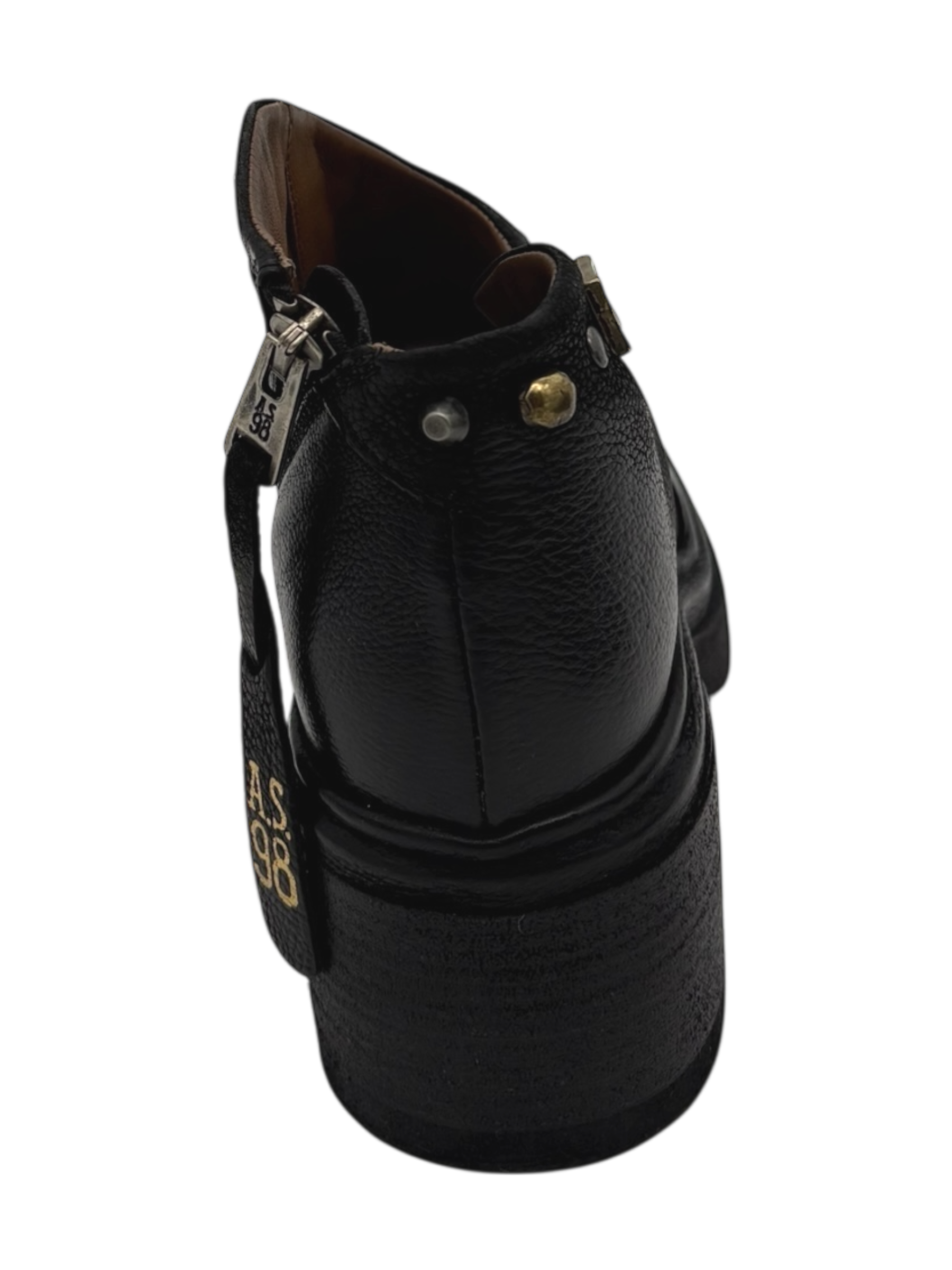 Scarpa pelle donna AS98 Nero - A89233 -