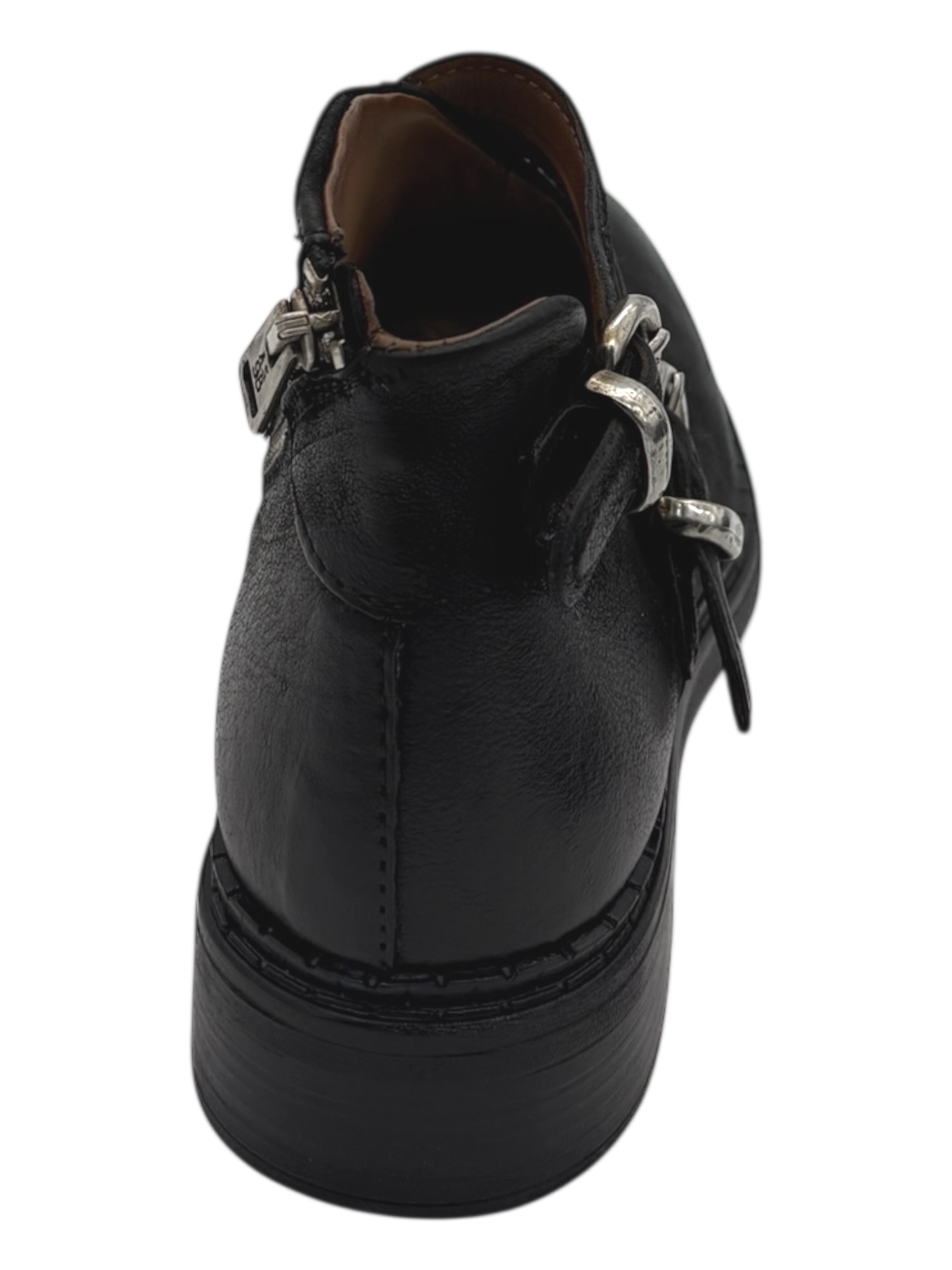 Scarpa pelle donna AS98 Nero - C15104 -