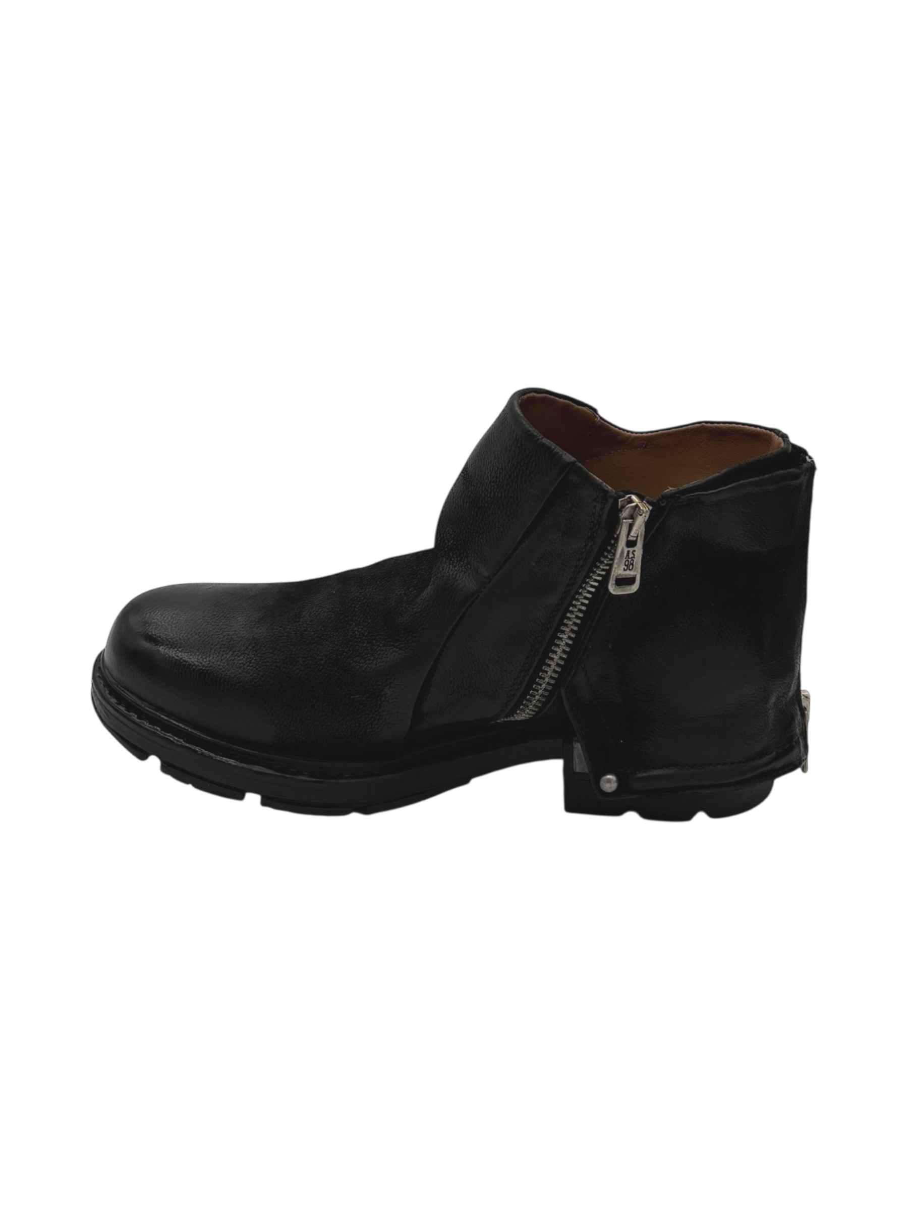 Scarpa pelle donna AS98 Nero - B80232 -
