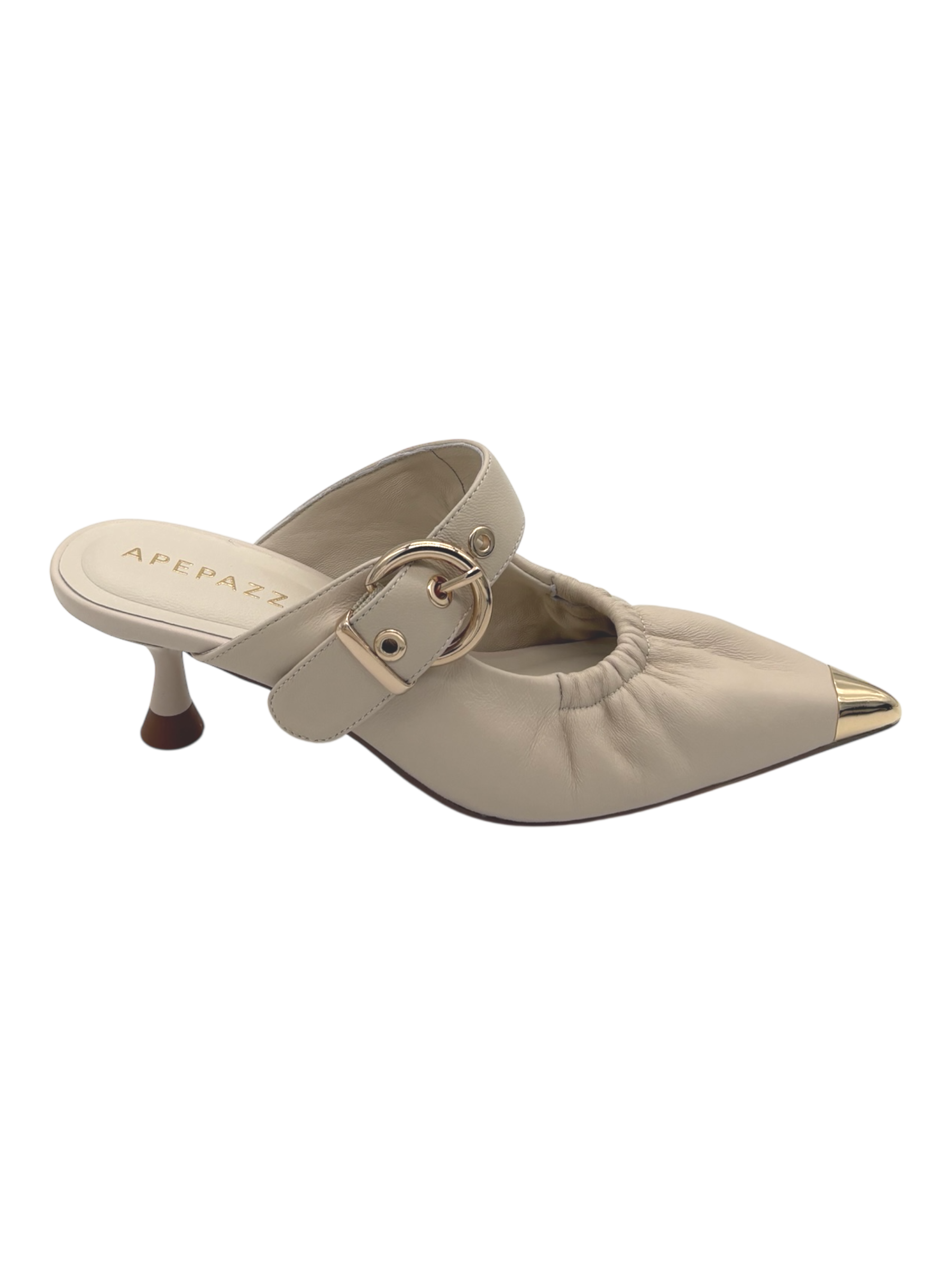 Scarpa pelle donna Apepazza Beige - Lea -