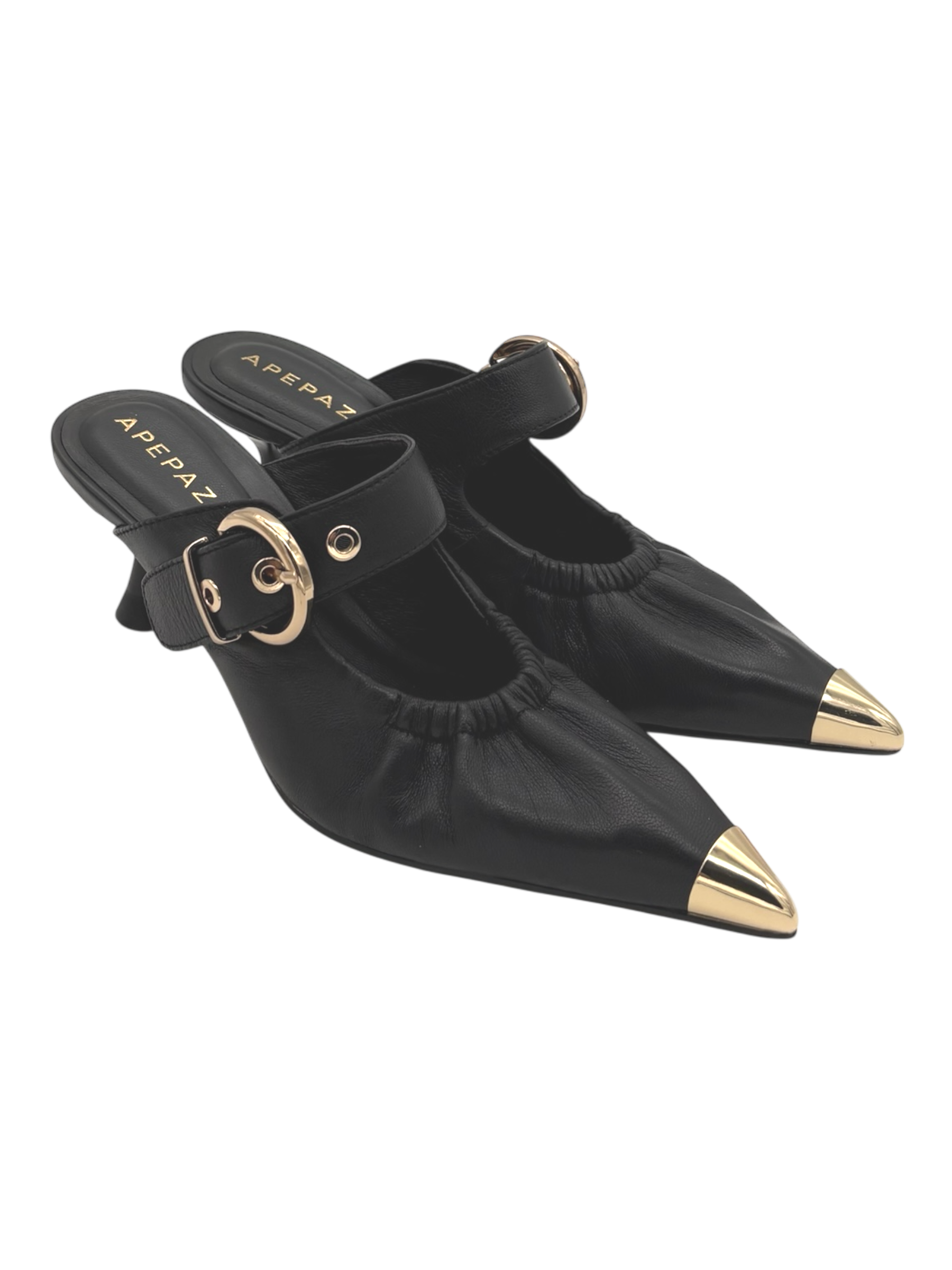 Scarpa pelle donna Apepazza Black - Lea -