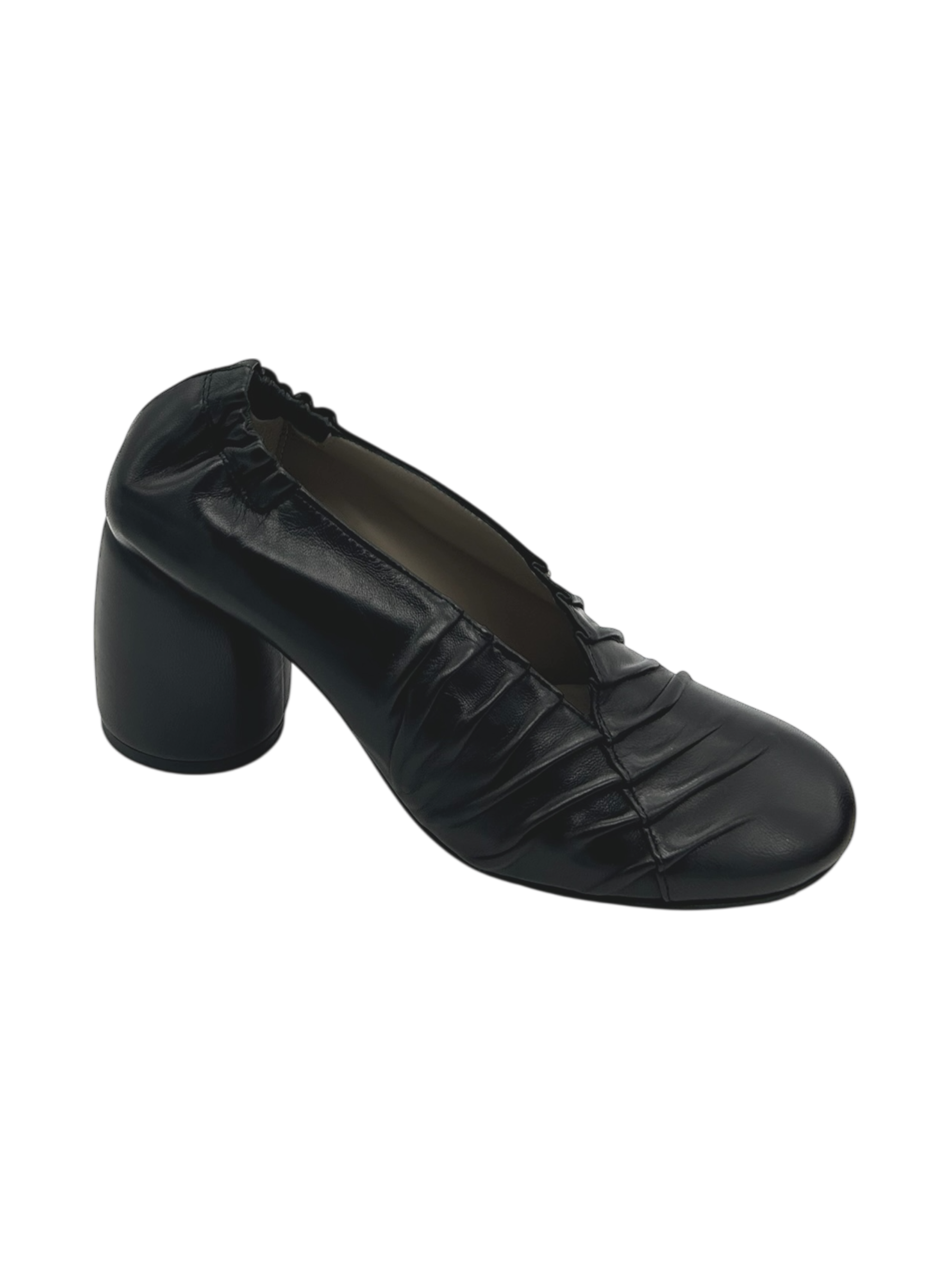 Scarpa pelle donna Malloni Nero -017Plant-
