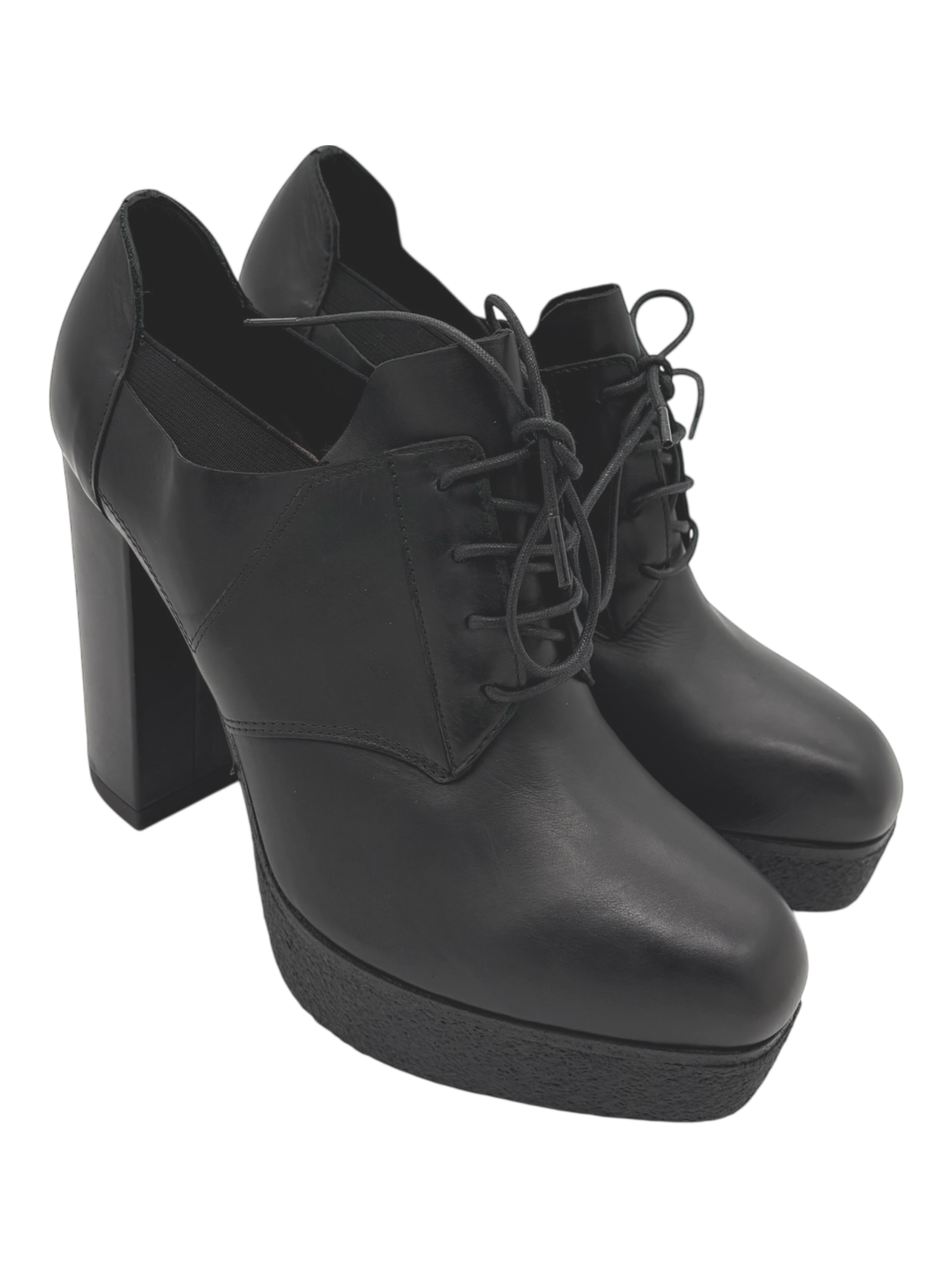 Scarpa pelle donna VIC MATIE' balck -5890D-