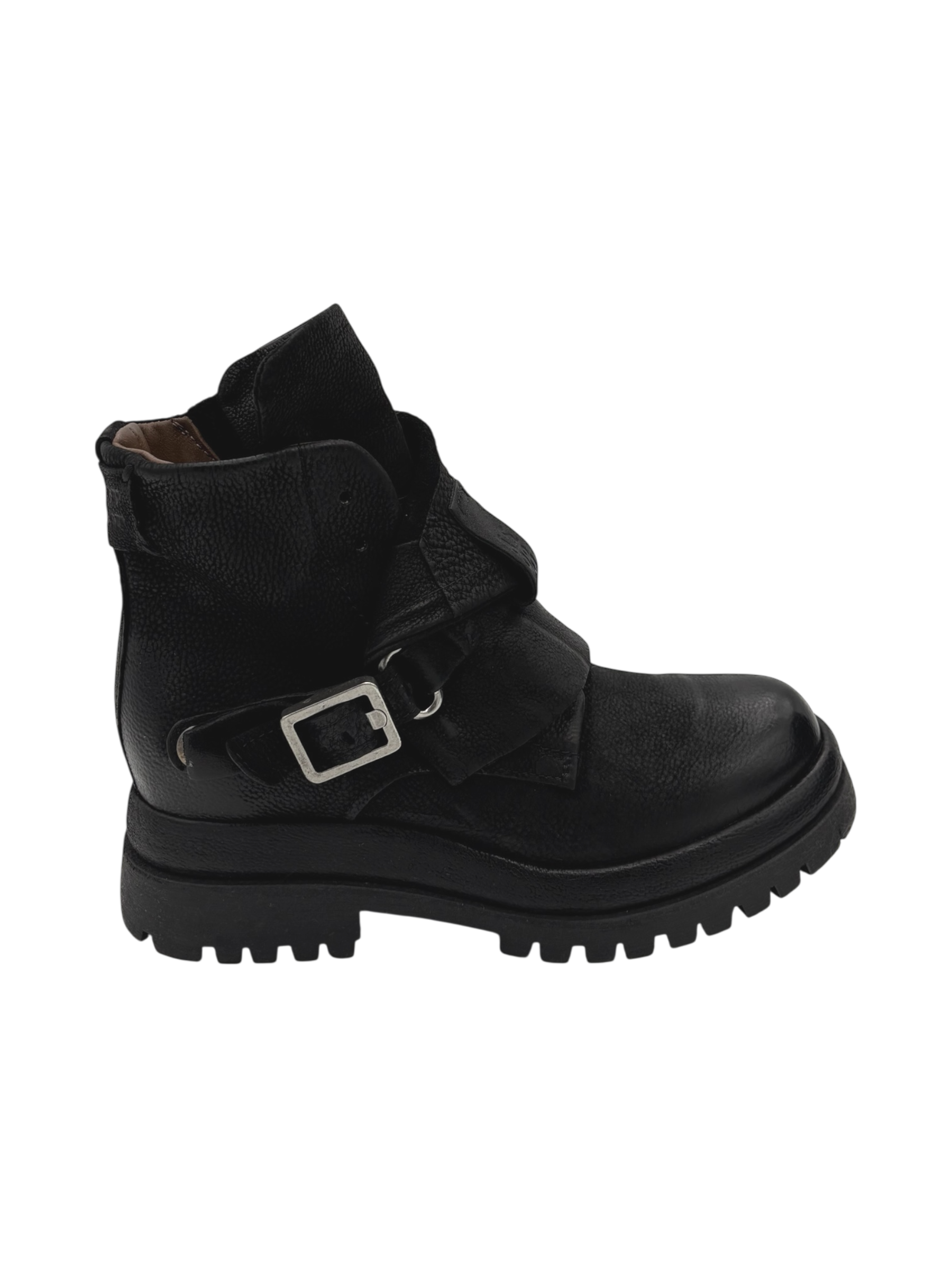 Scarpa pelle donna AS98 Black - B51210 -