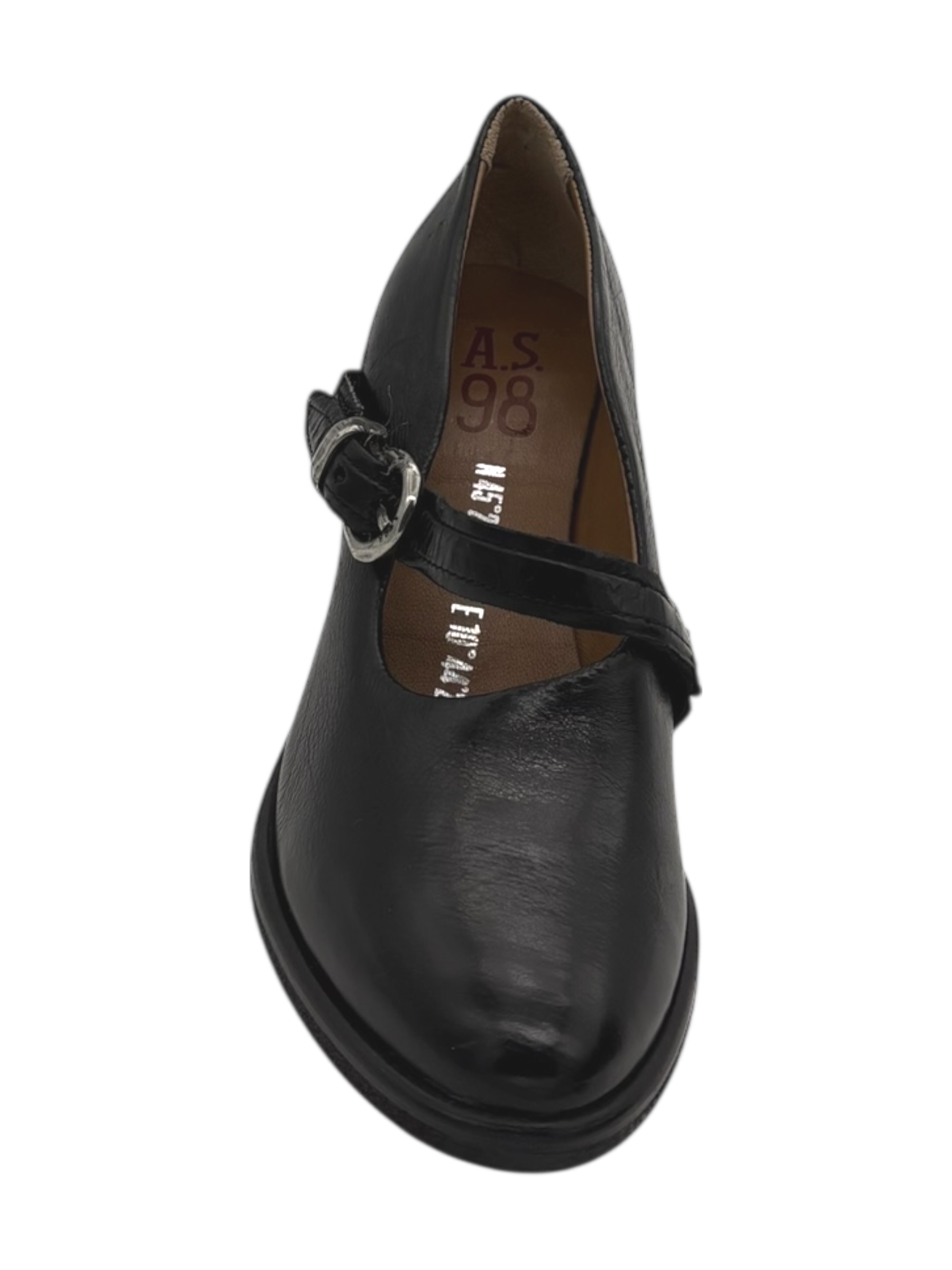 Scarpa pelle donna AS98 Black - B82116 -