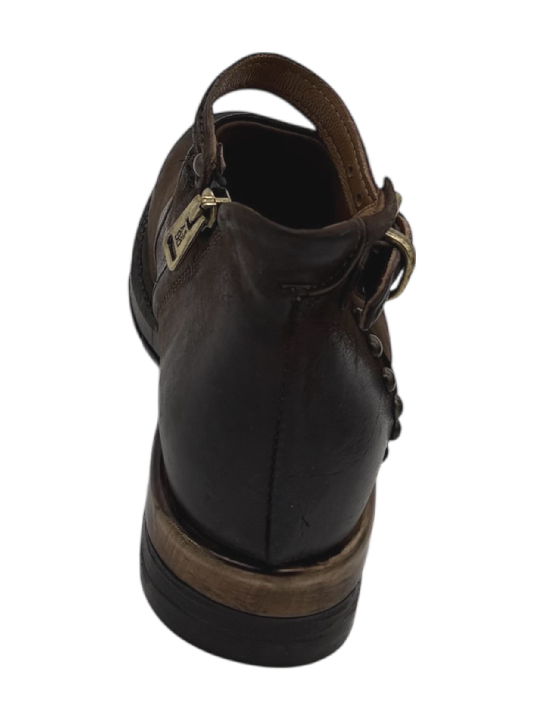 Scarpa pelle donna AS98 Ebano - B80233 -