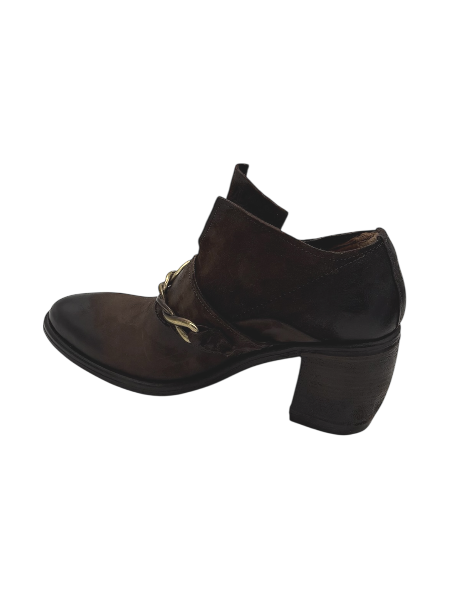 Scarpa pelle donna AS98 Ebano - B82115 -
