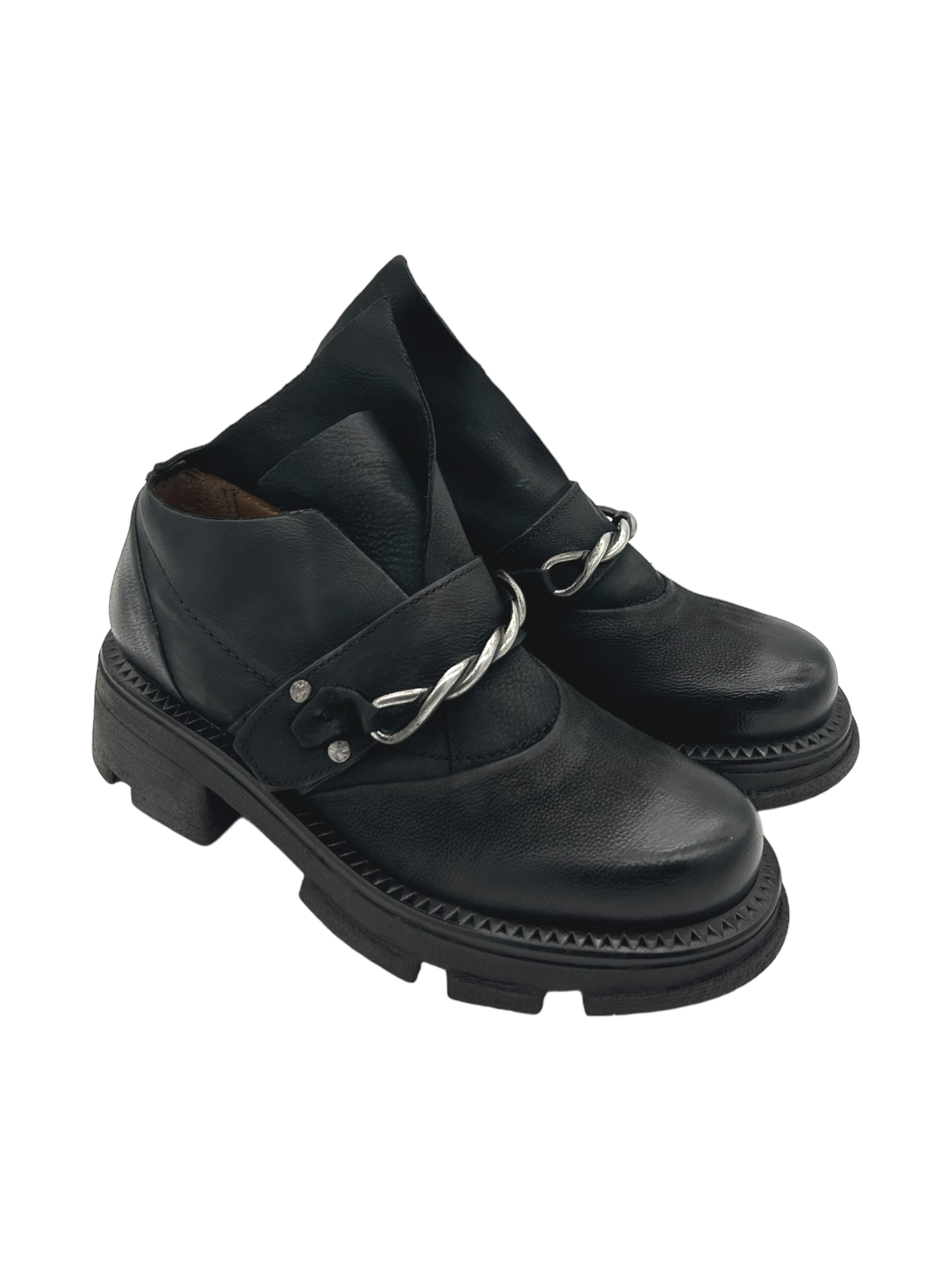 Scarpa pelle donna AS98 Nero - A94129 -