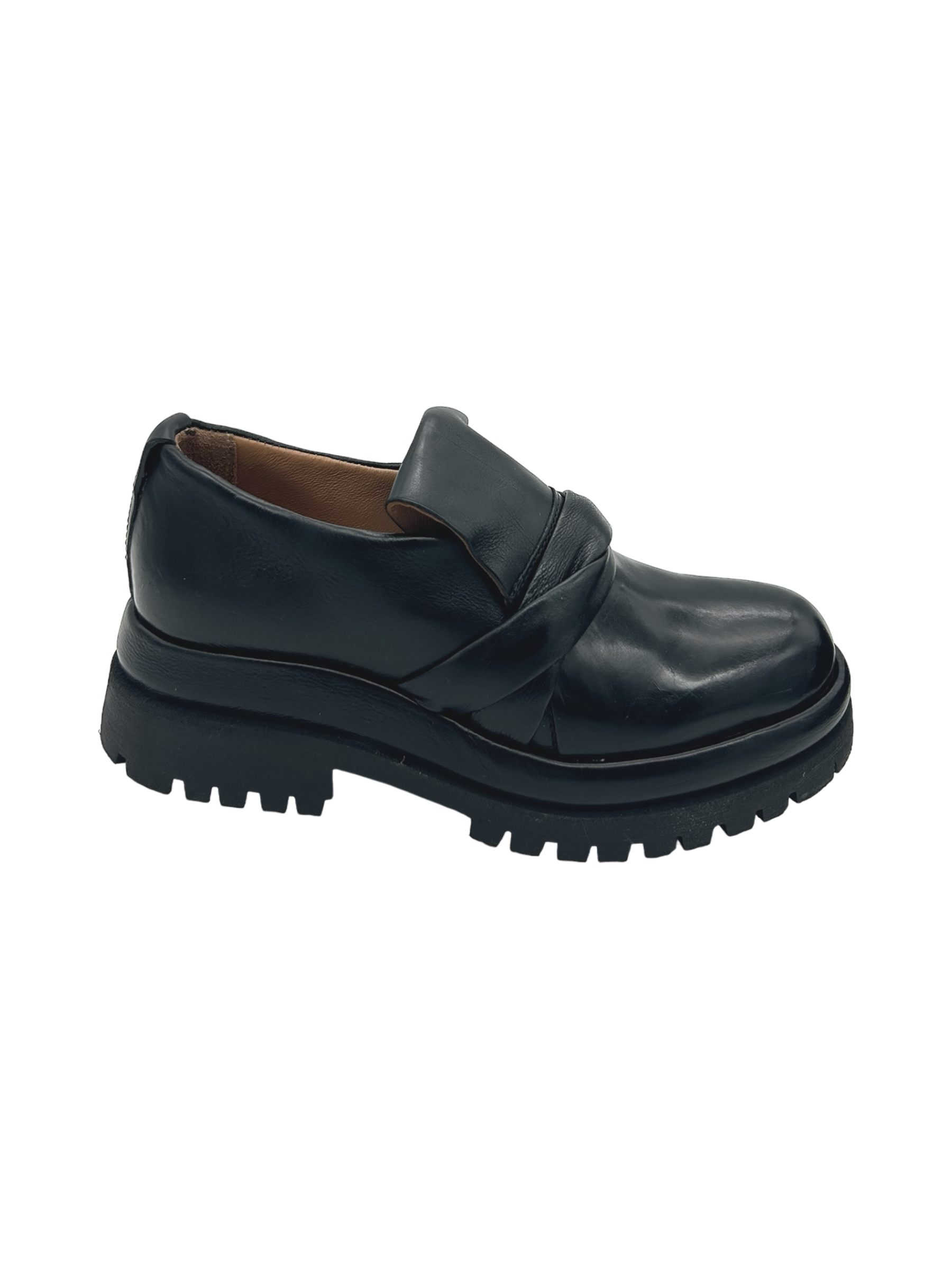 Scarpa pelle donna AS98 Nero - B51119 -