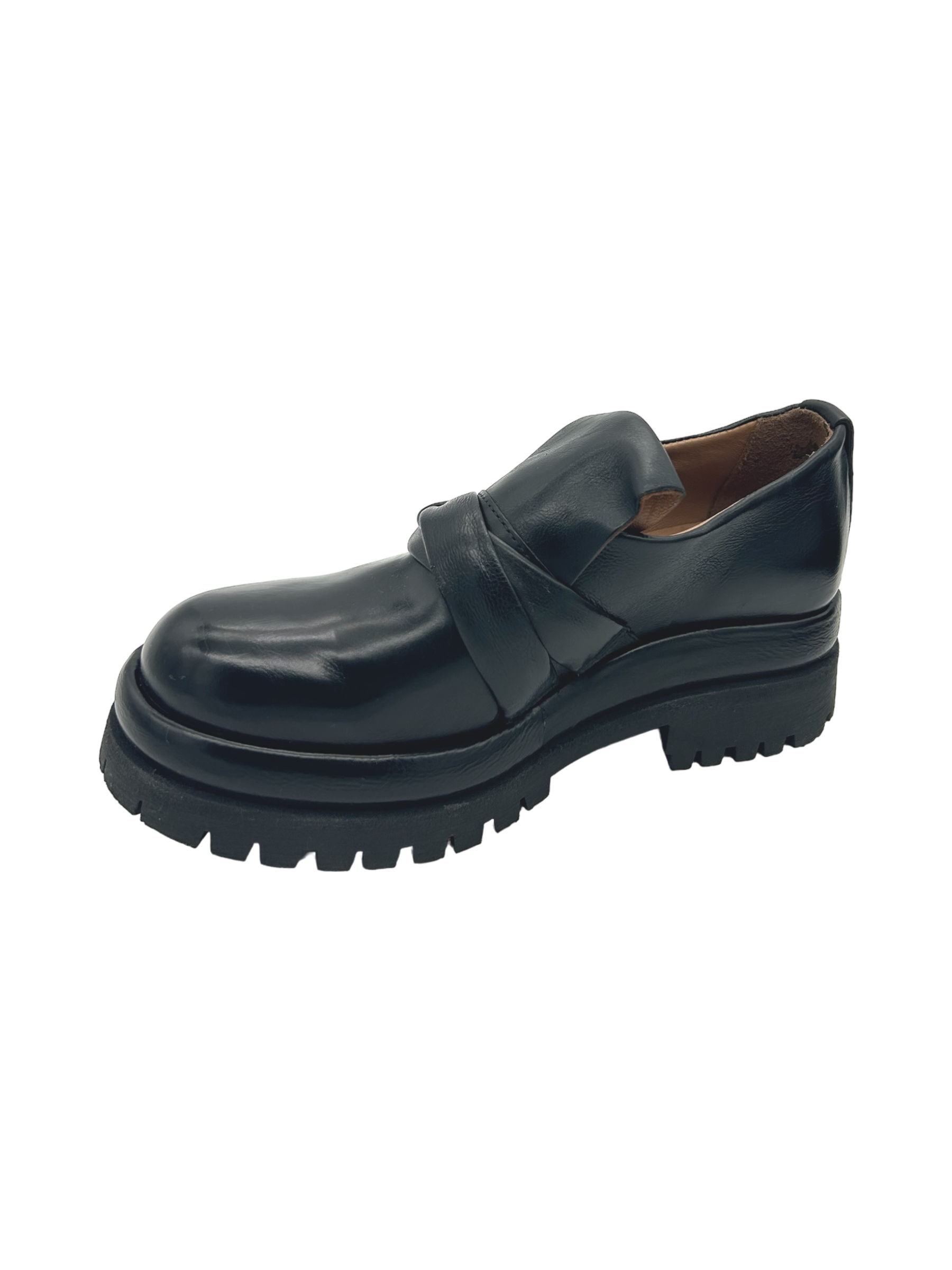 Scarpa pelle donna AS98 Nero - B51119 -