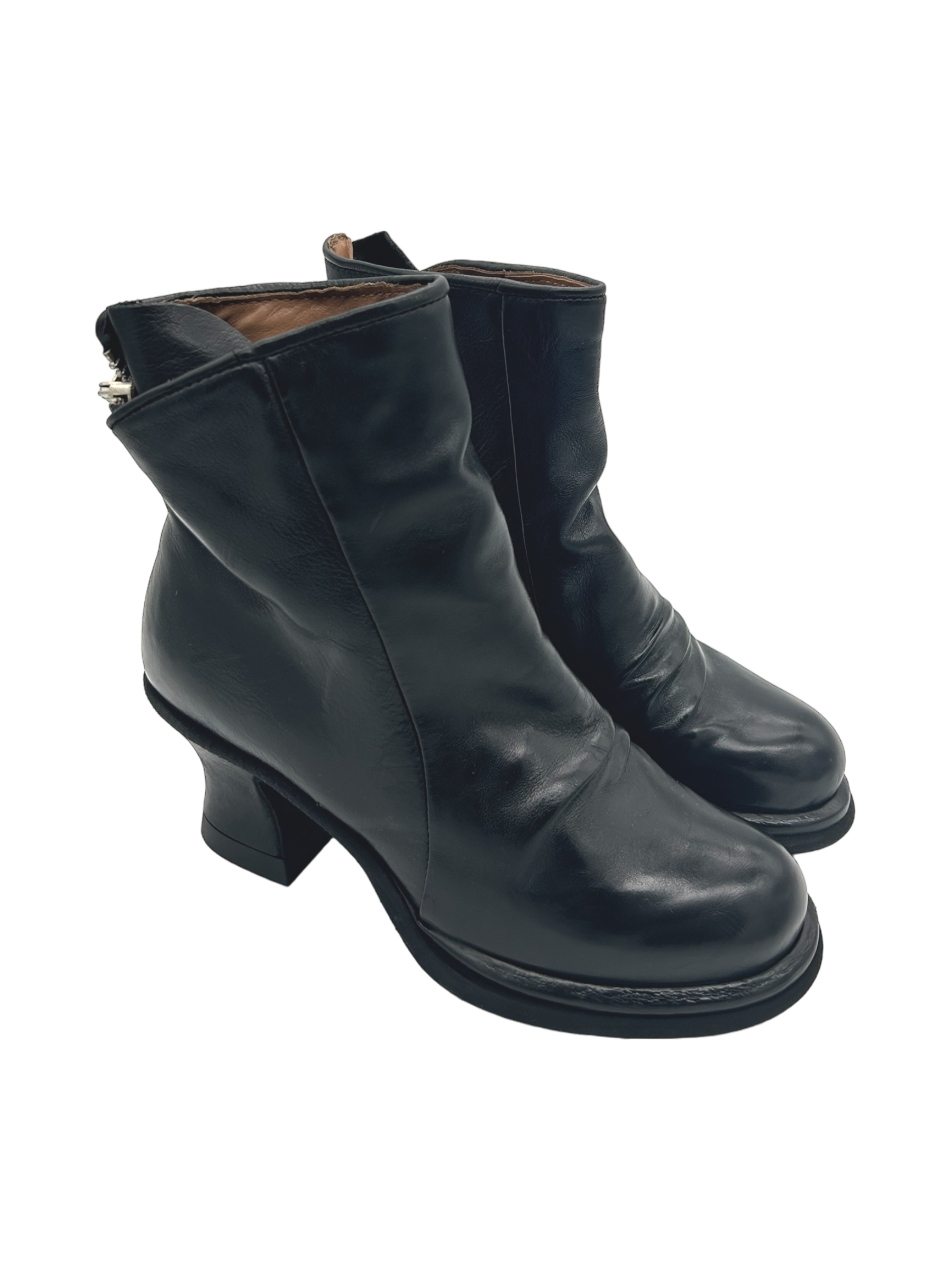 Scarpa pelle donna AS98 Nero - B56202 -