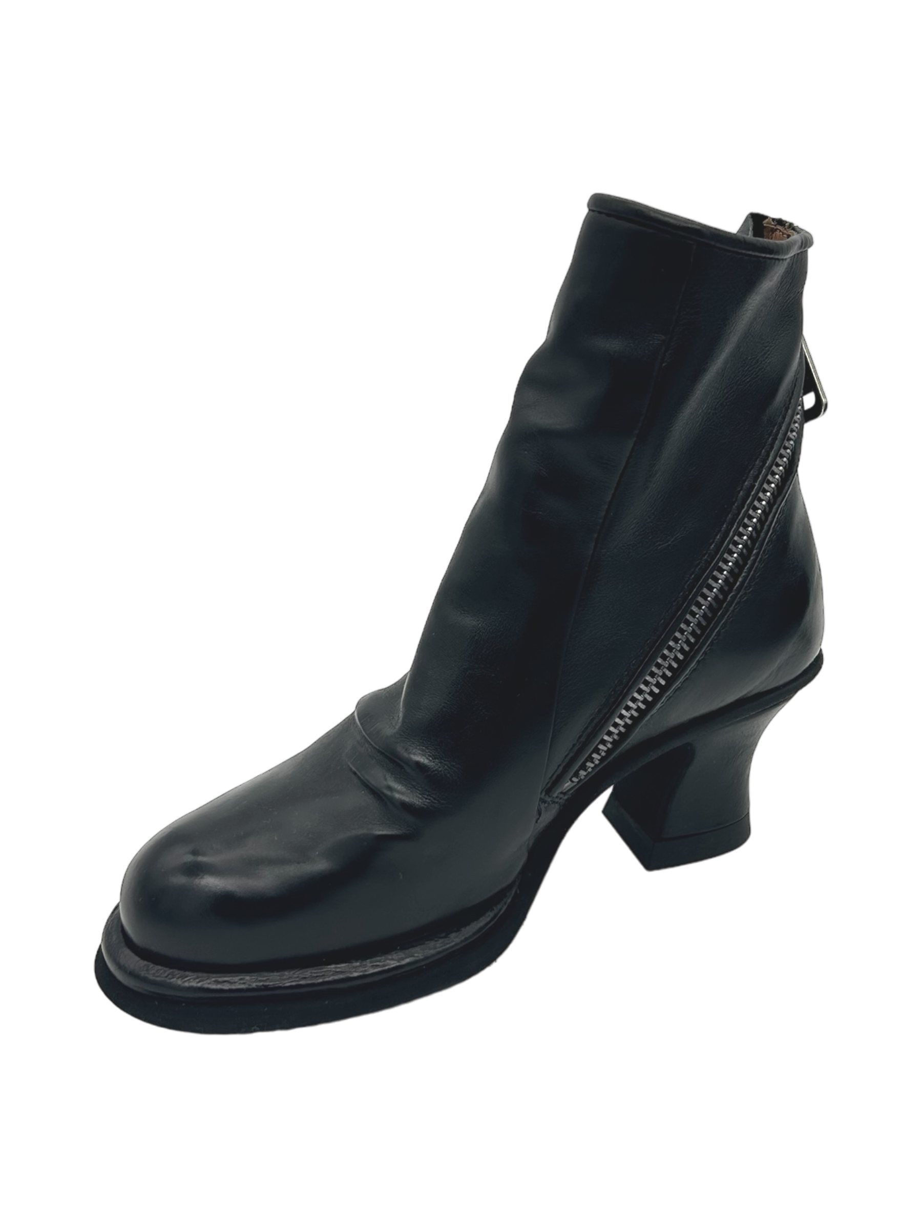 Scarpa pelle donna AS98 Nero - B56202 -
